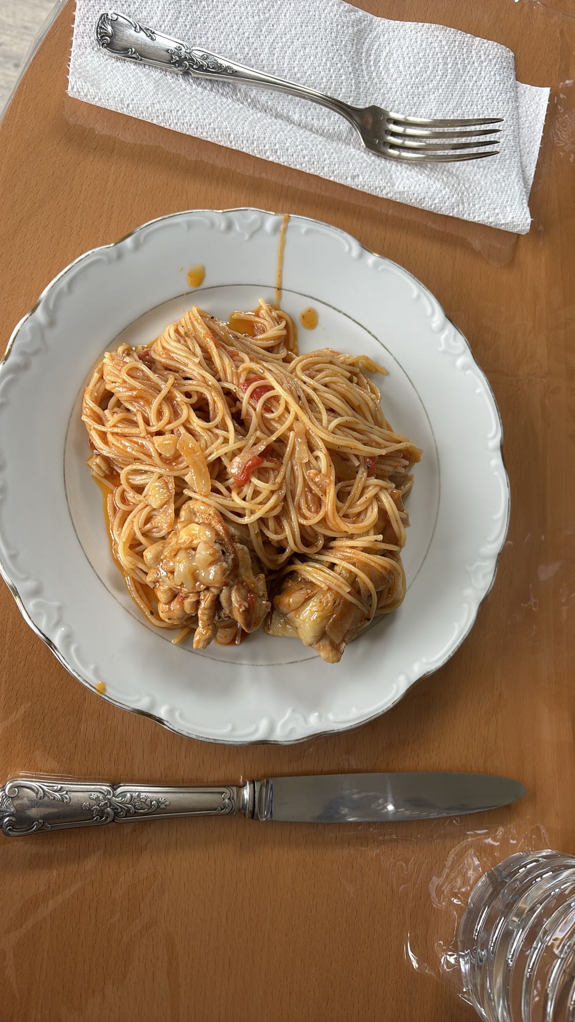 Spaghetti au poulet