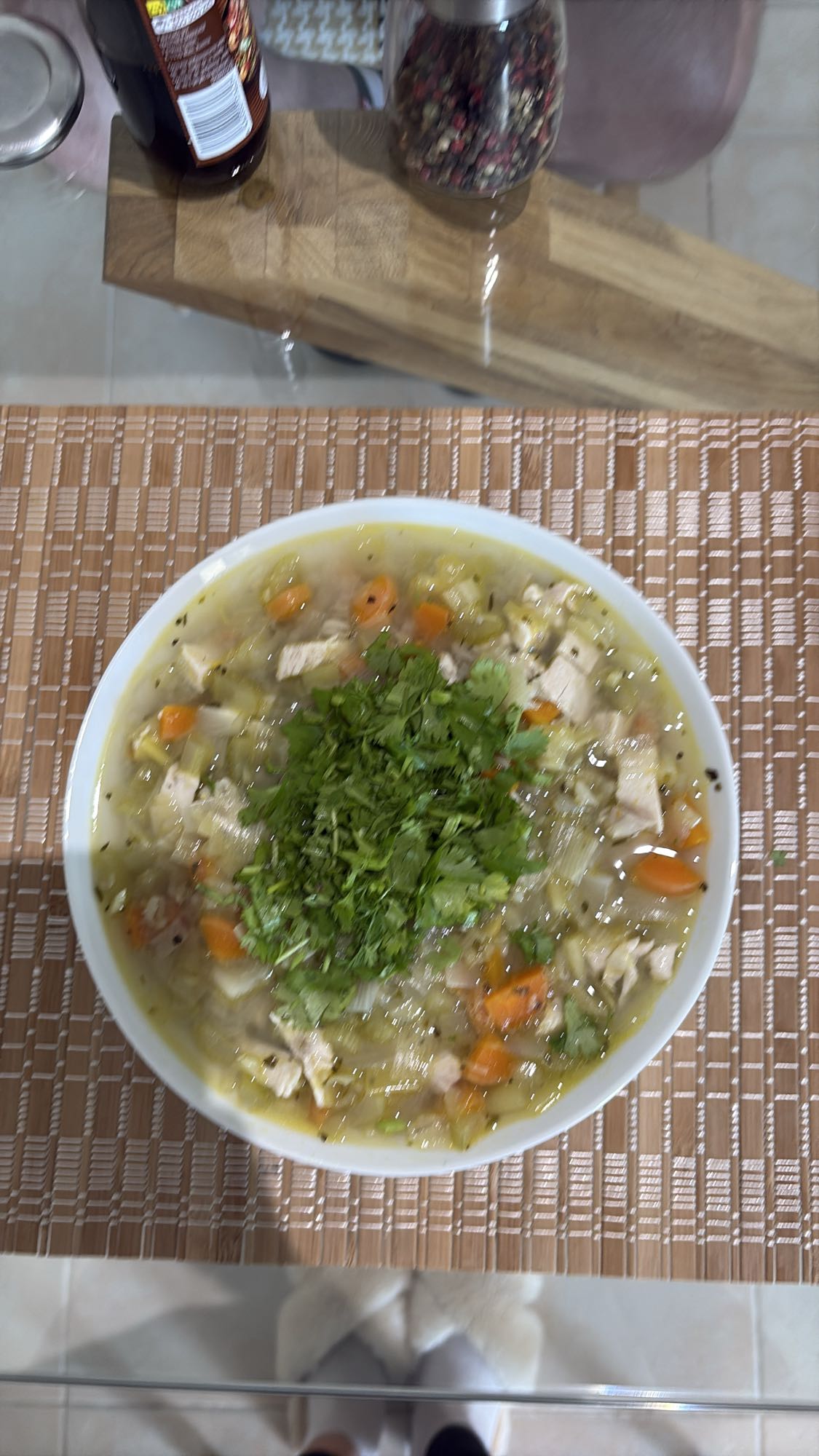 Chicken Vegetable Soup with Pearl Barley