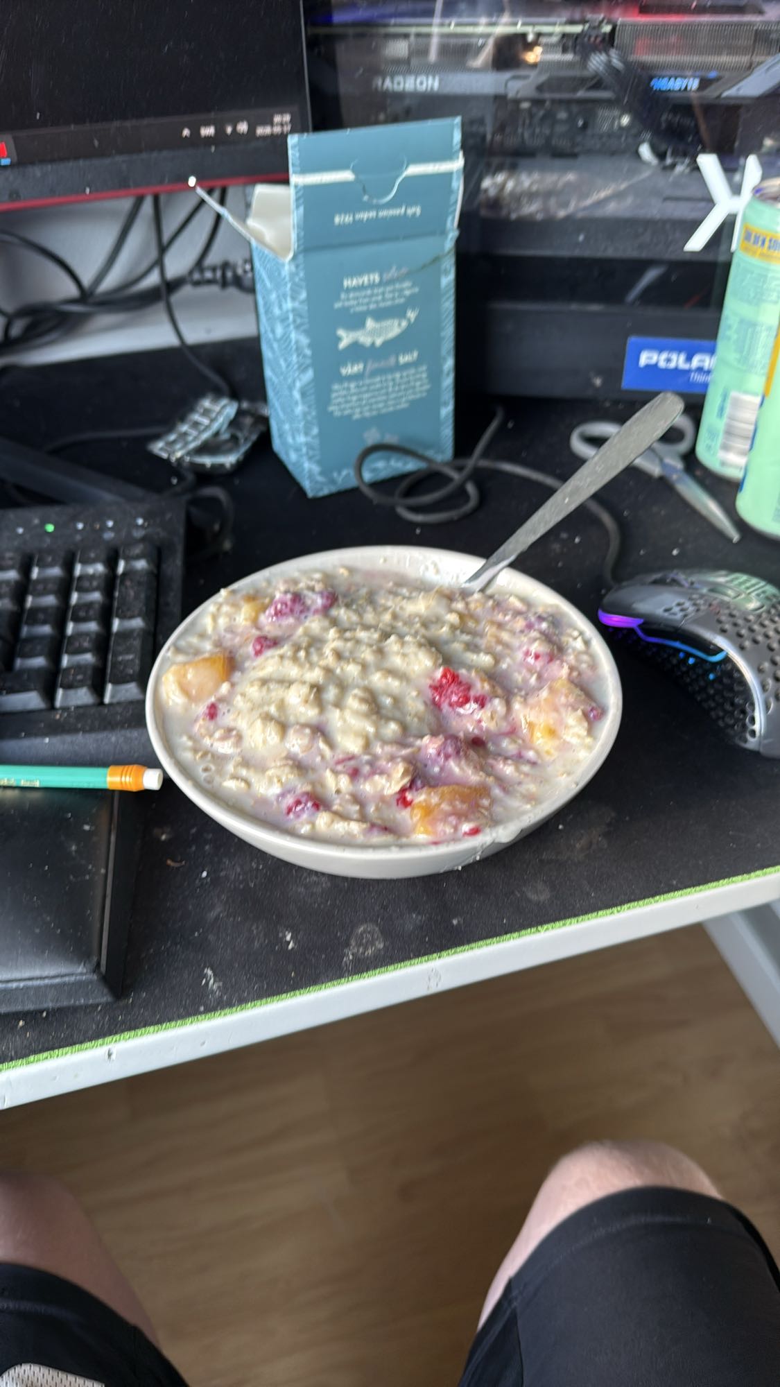Havregryn med frukt