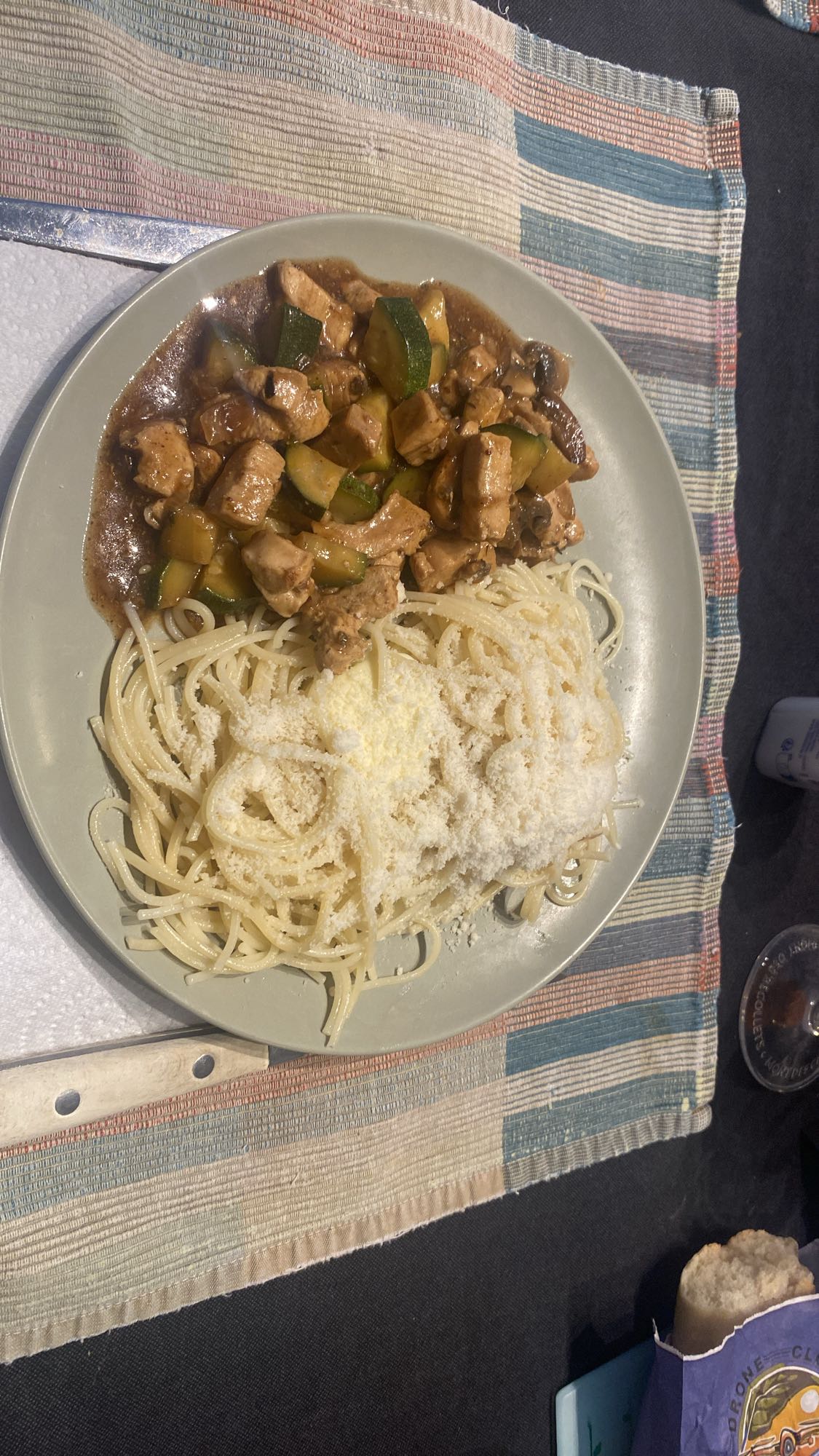 Spaghetti au poulet