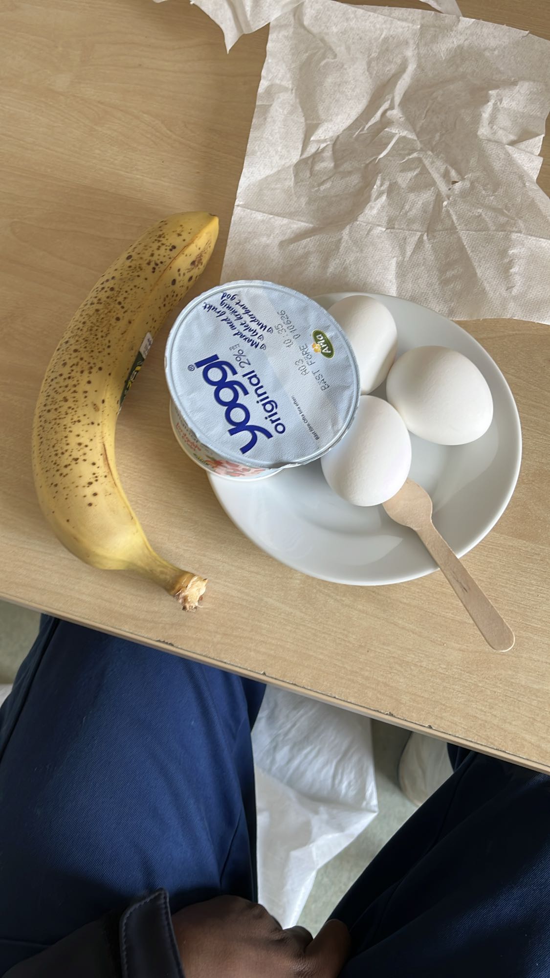 Banana Eggs Yogurt