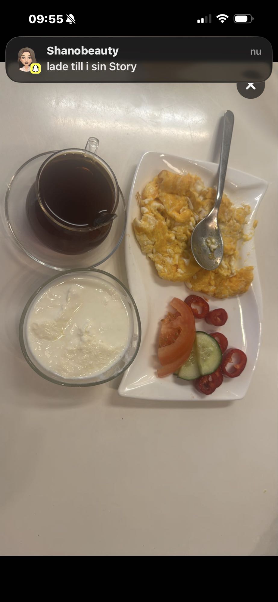 Ägg med yoghurt