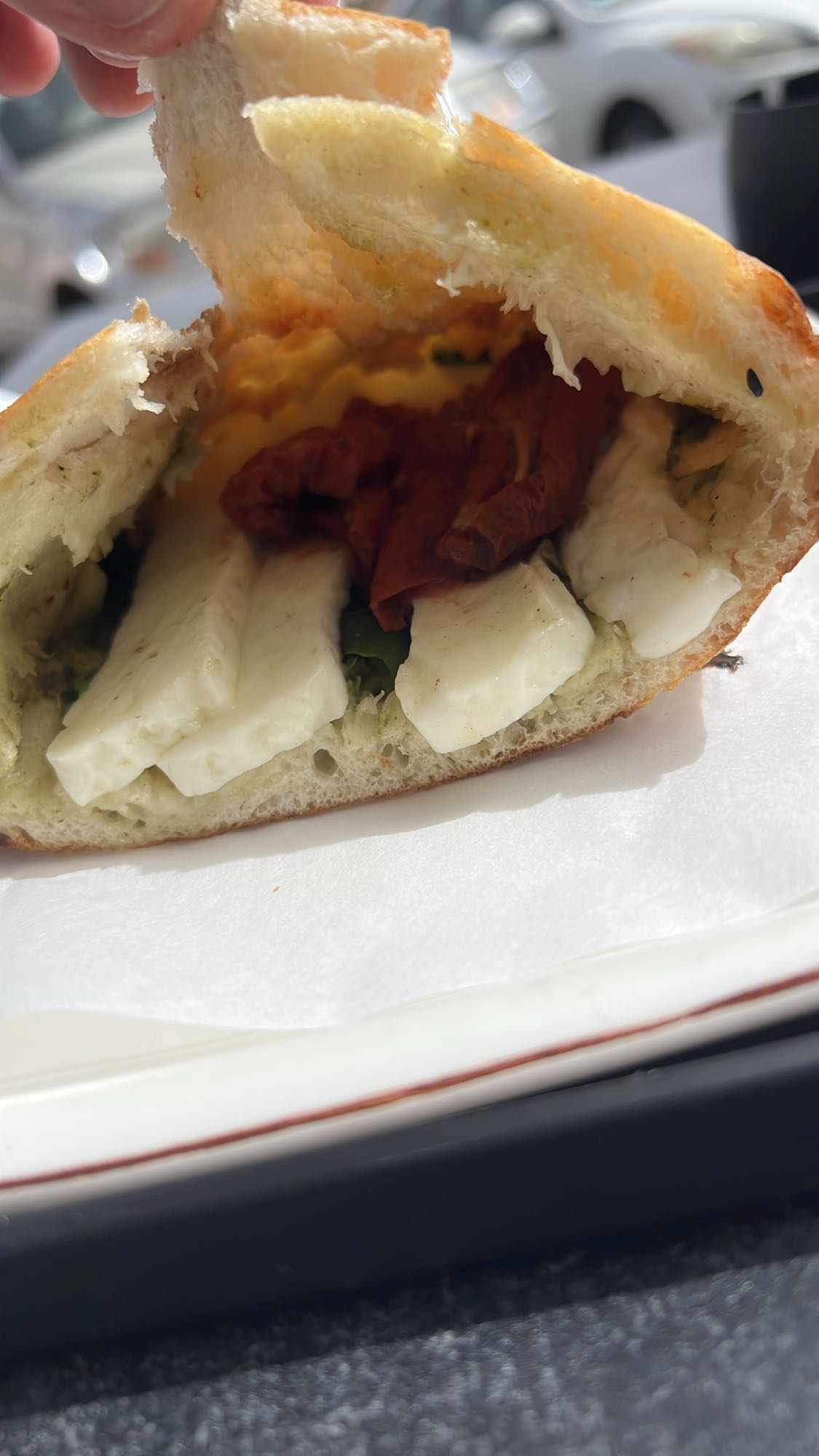 Mozzarella Tomato Sandwich
