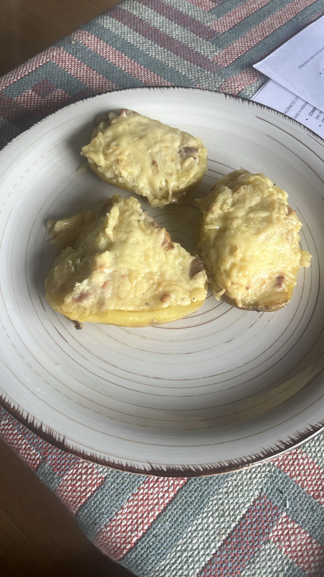 papas rellenas gratinadas