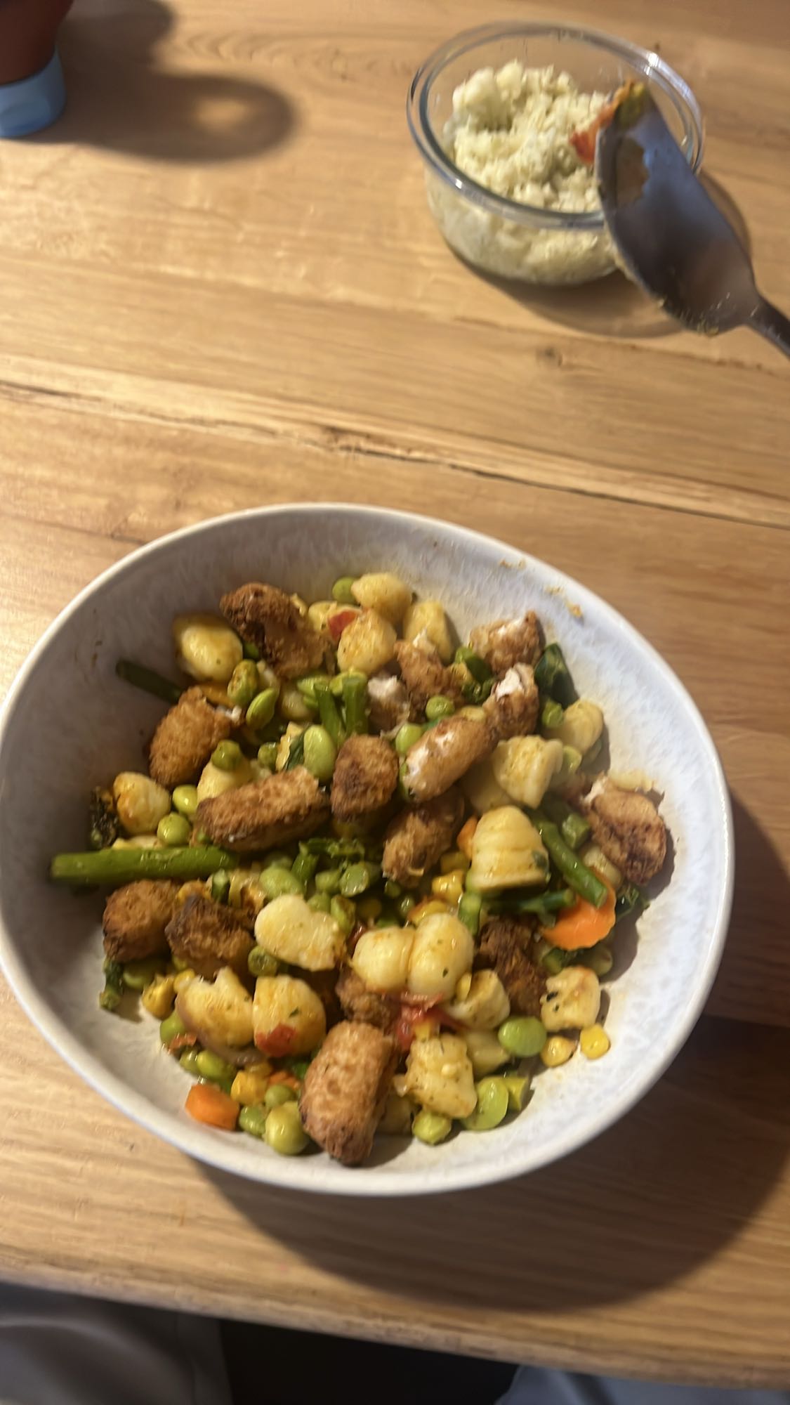 Gemüsepfanne mit Hähnchen