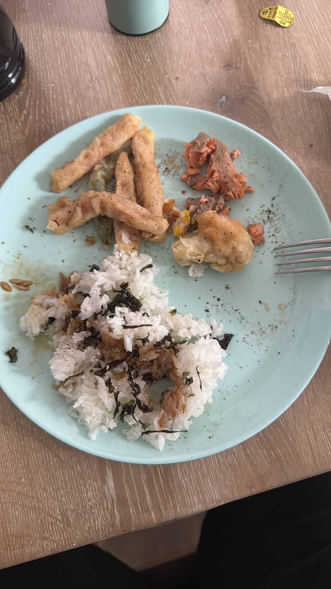 Rice Fish and Tempura