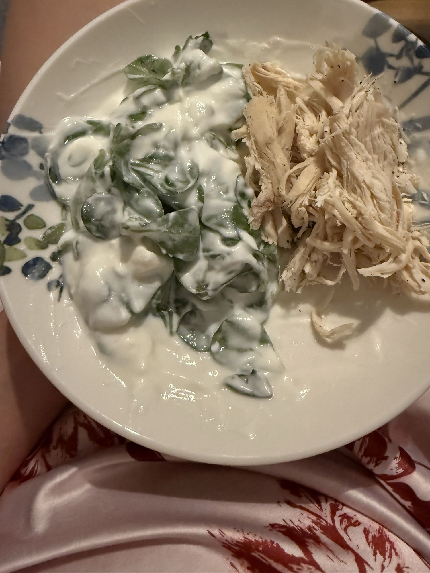 Yoğurtlu tavuk salatası