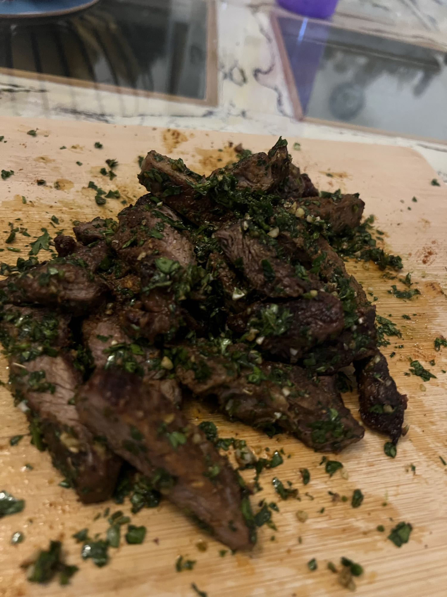 Herb Garlic Steak
