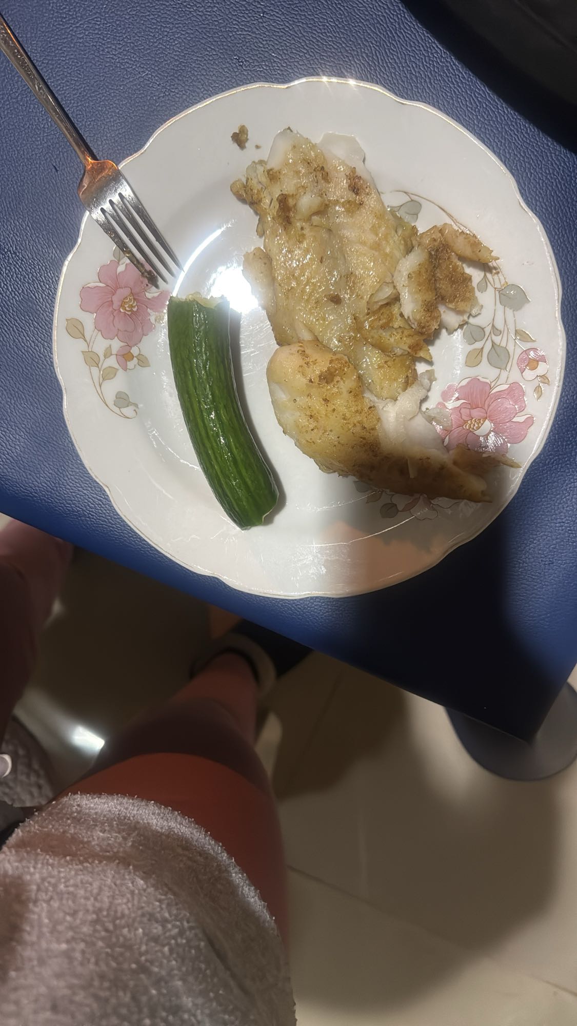 Fried Fish and Cucumber
