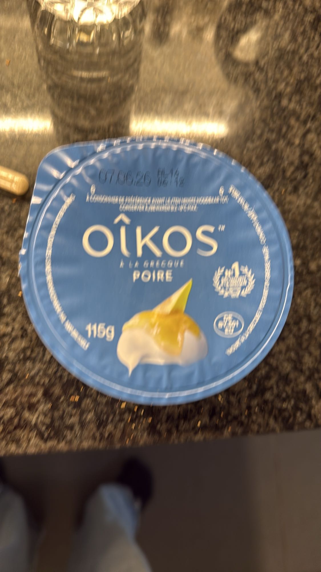 Griekse yoghurt peer