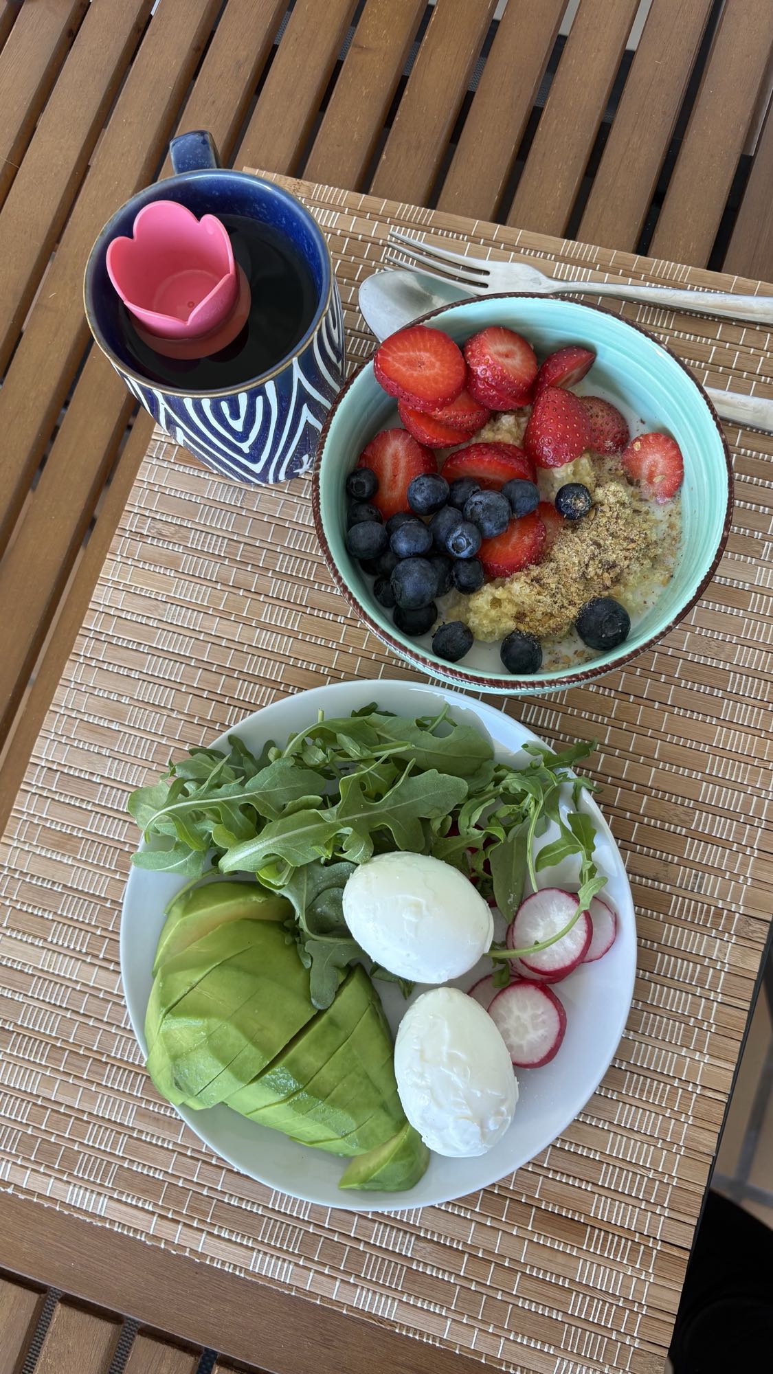 Egg Avocado Oat Bowl