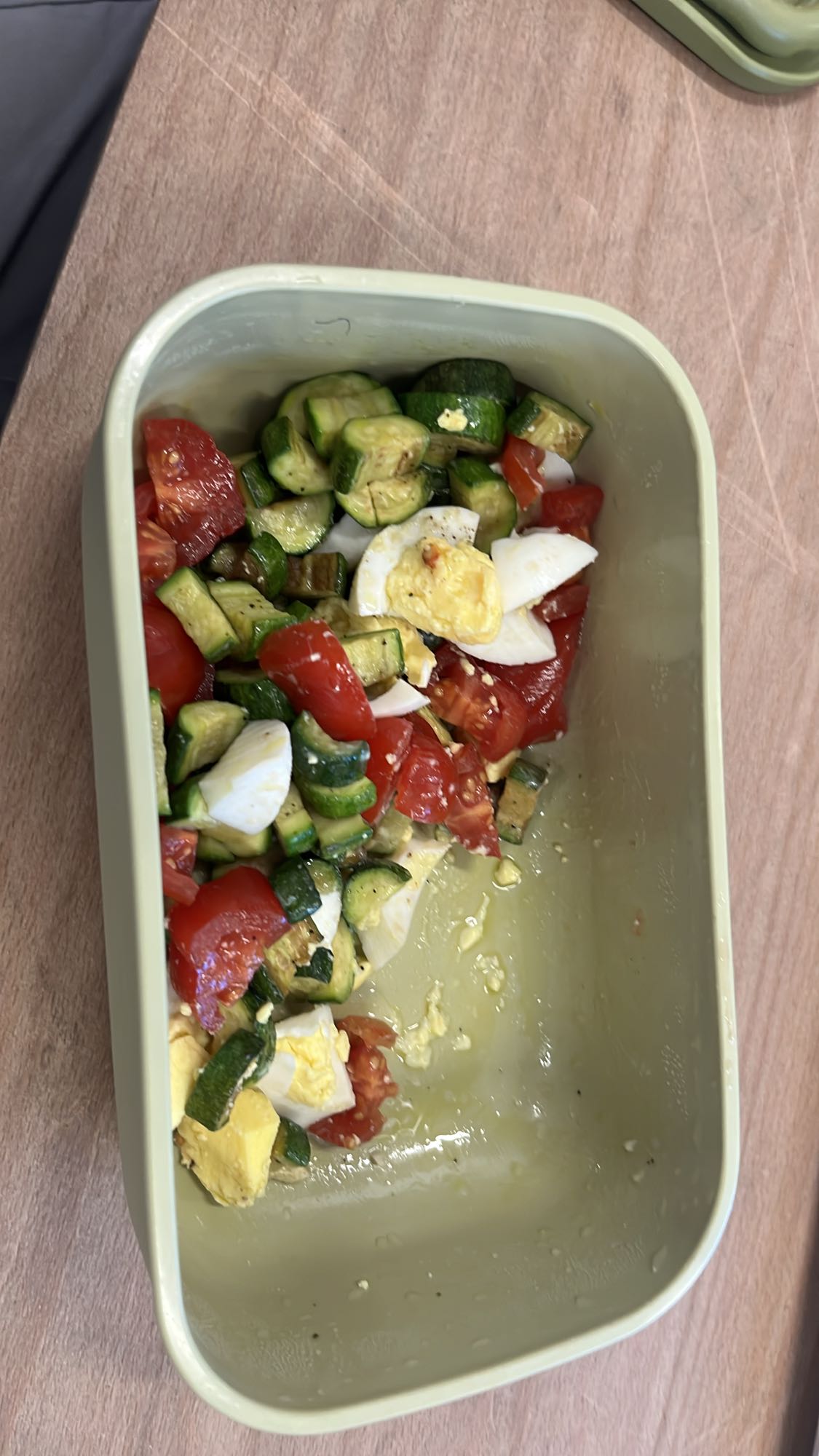Insalata uova e zucchine