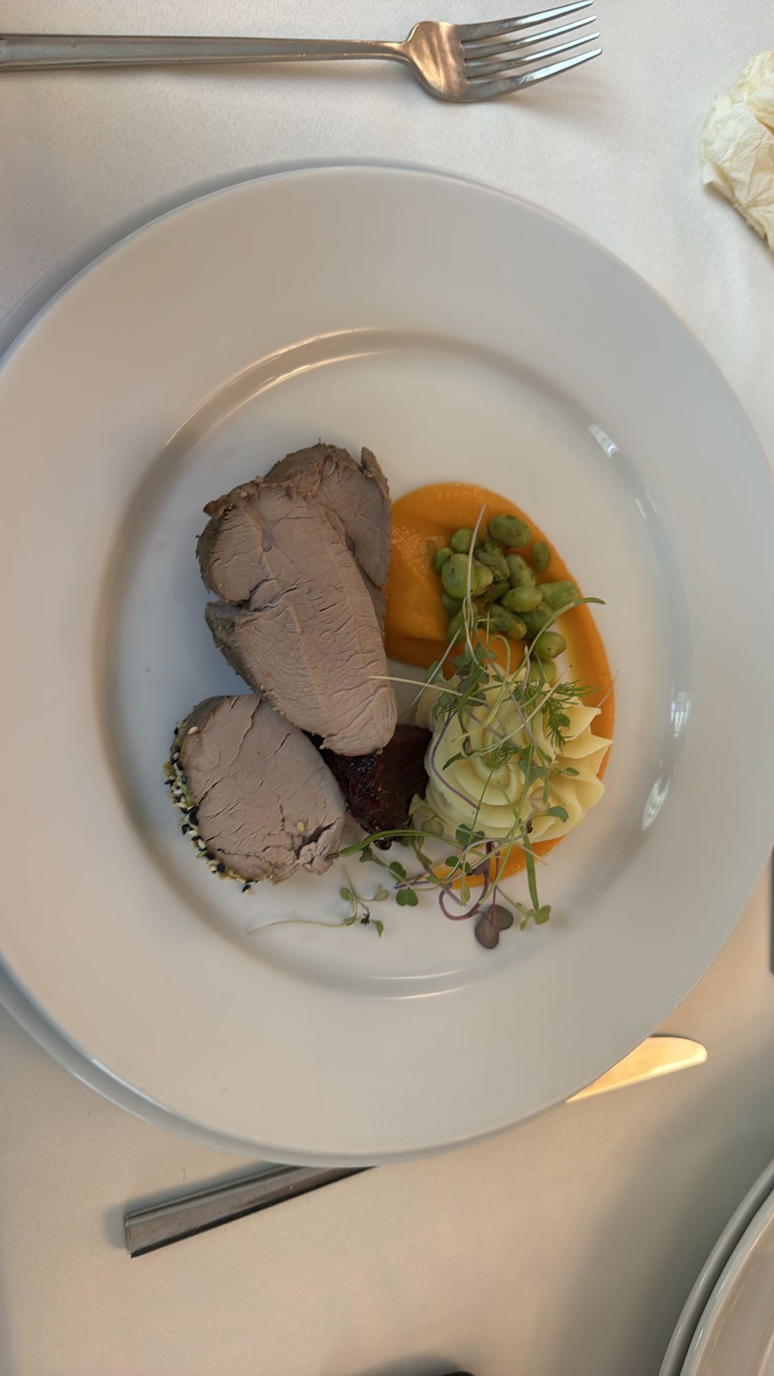 Pork with puree