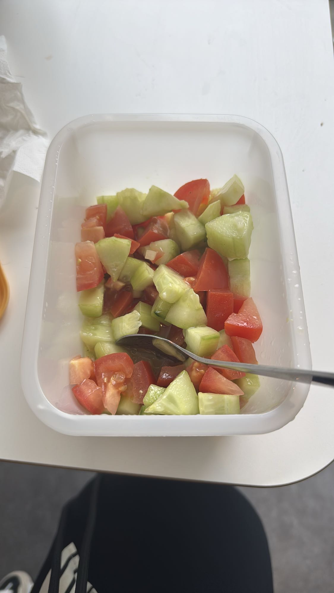 Komkommer tomatensalade