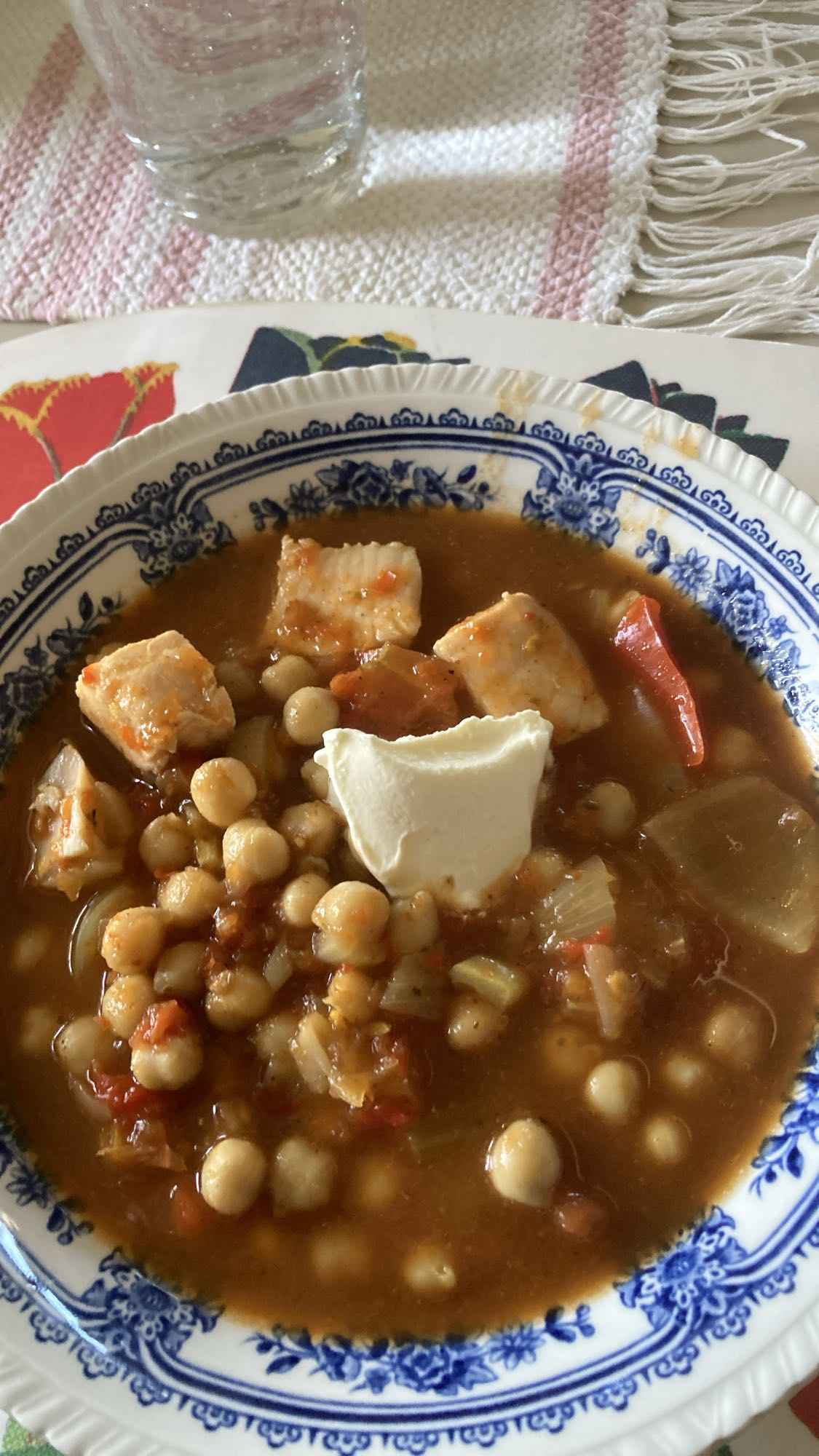 Kikärtssoppa med kyckling