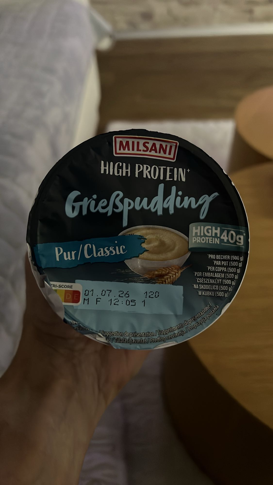 Pudding grysikowy proteinowy
