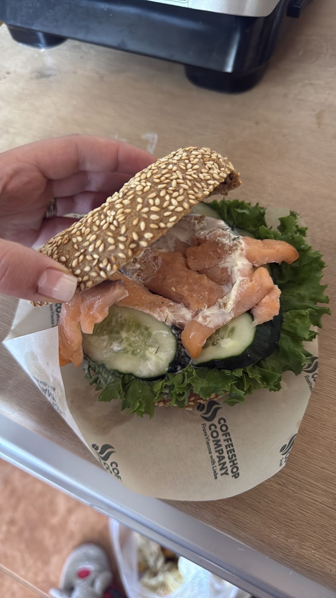 Salmon Sesame Sandwich
