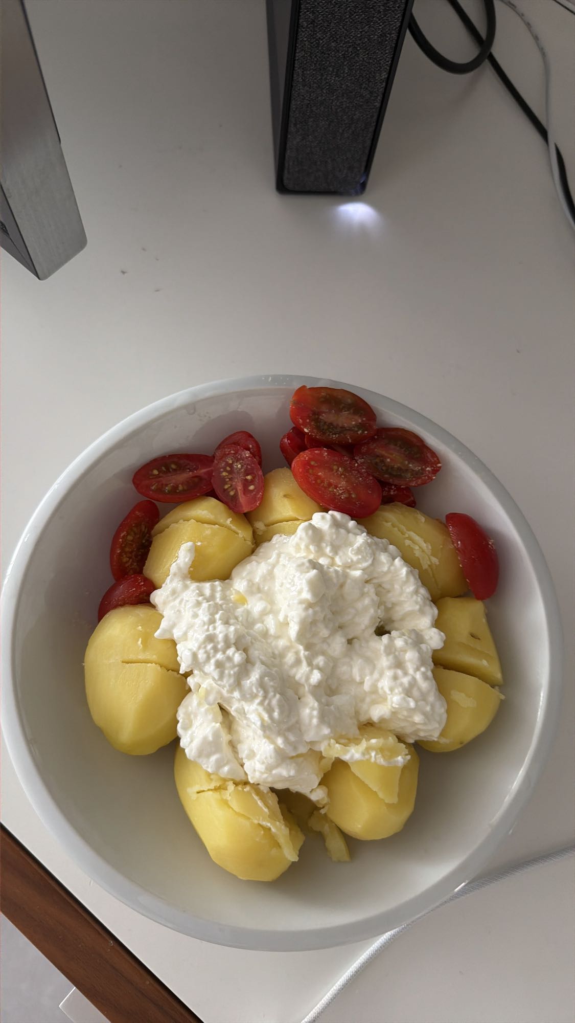 Kartoffeln mit Hüttenkäse