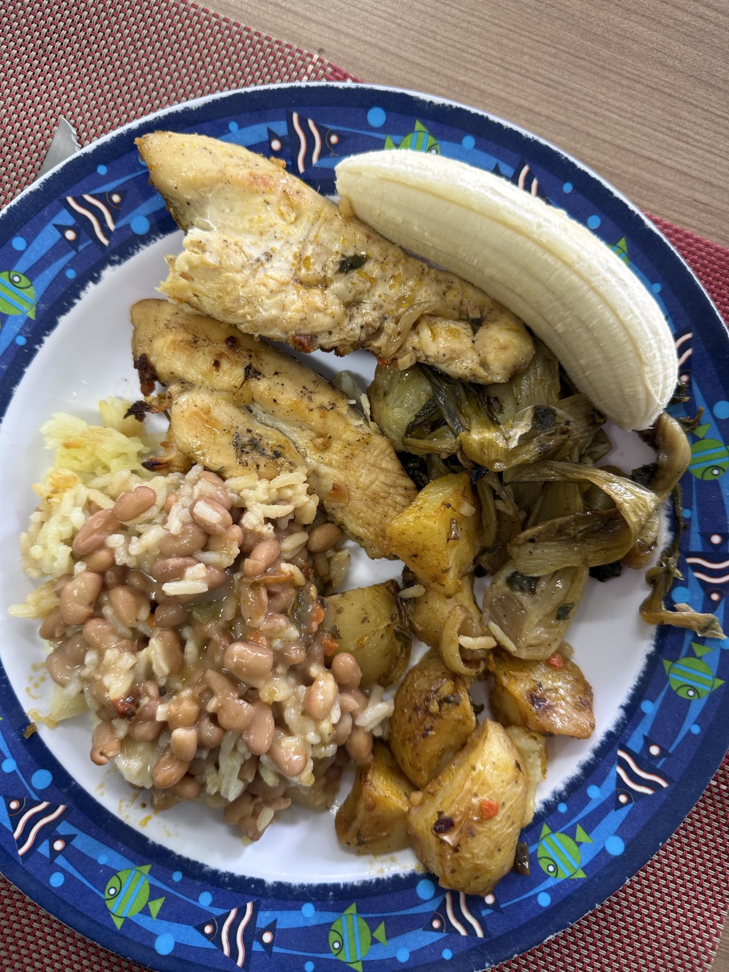 Frango com banana