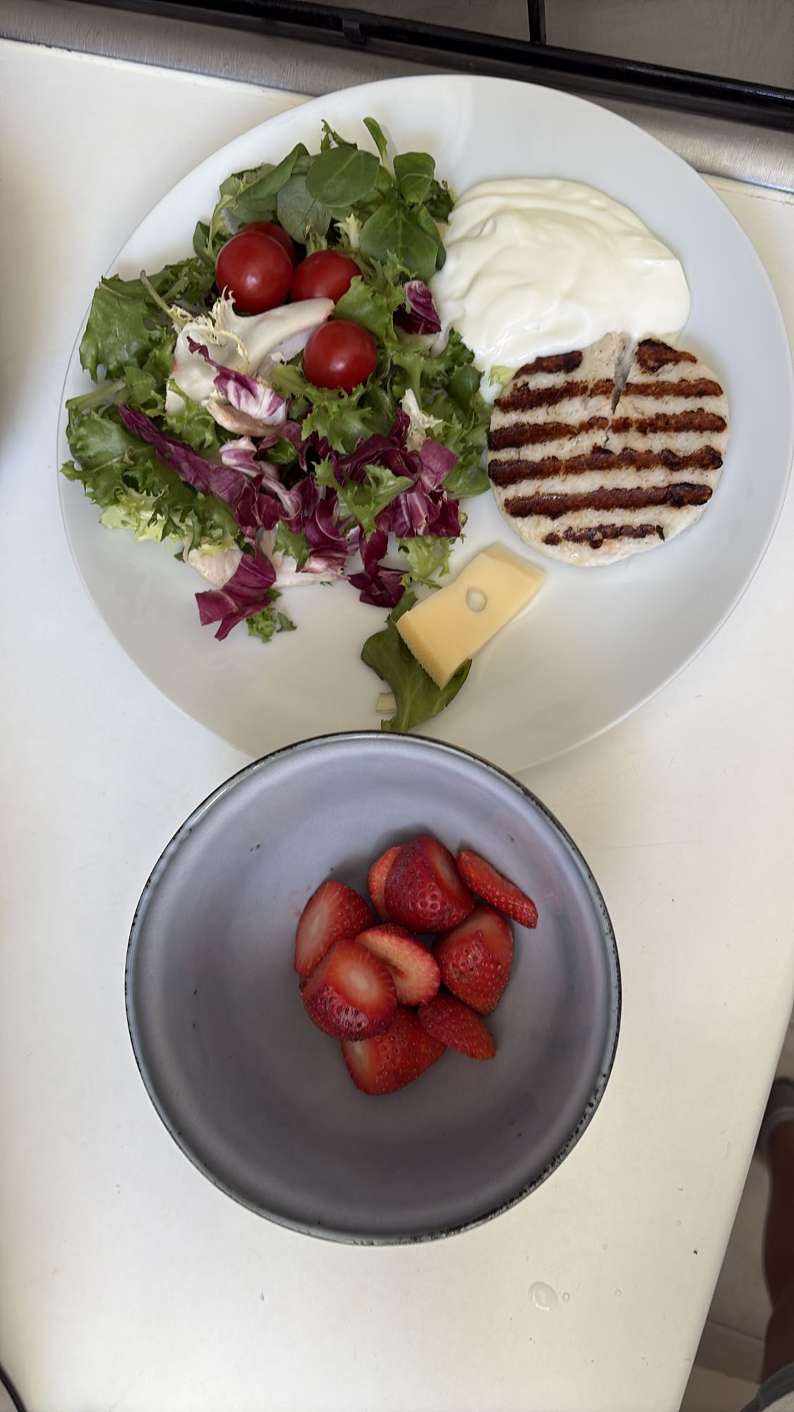 Fish Patty Salad Plate