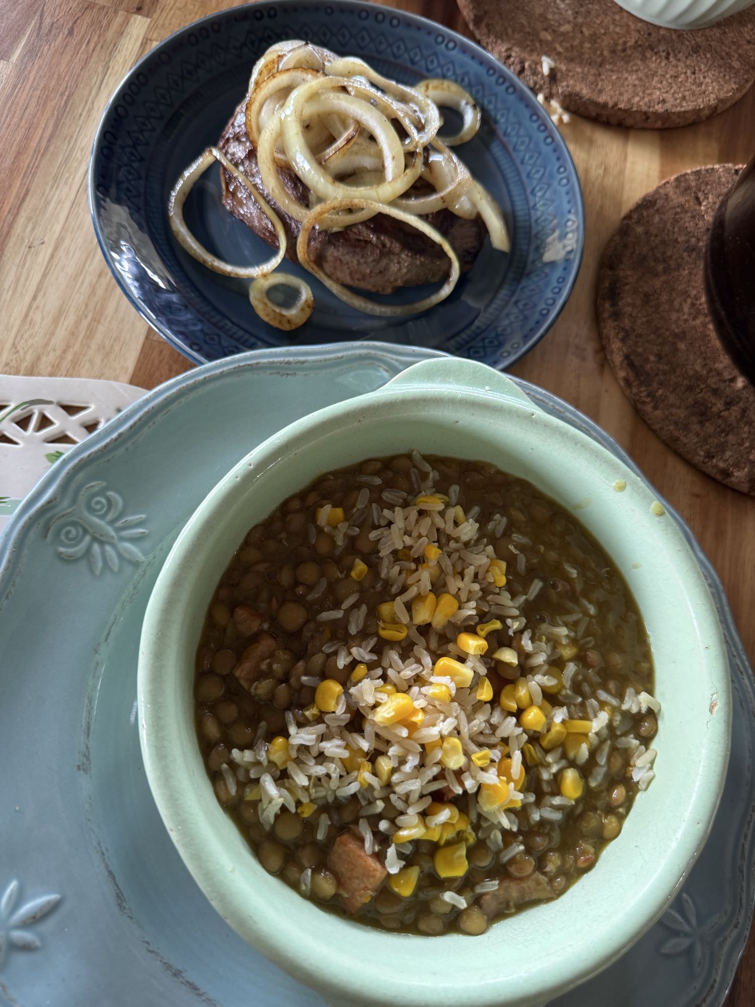 lentejas con carne