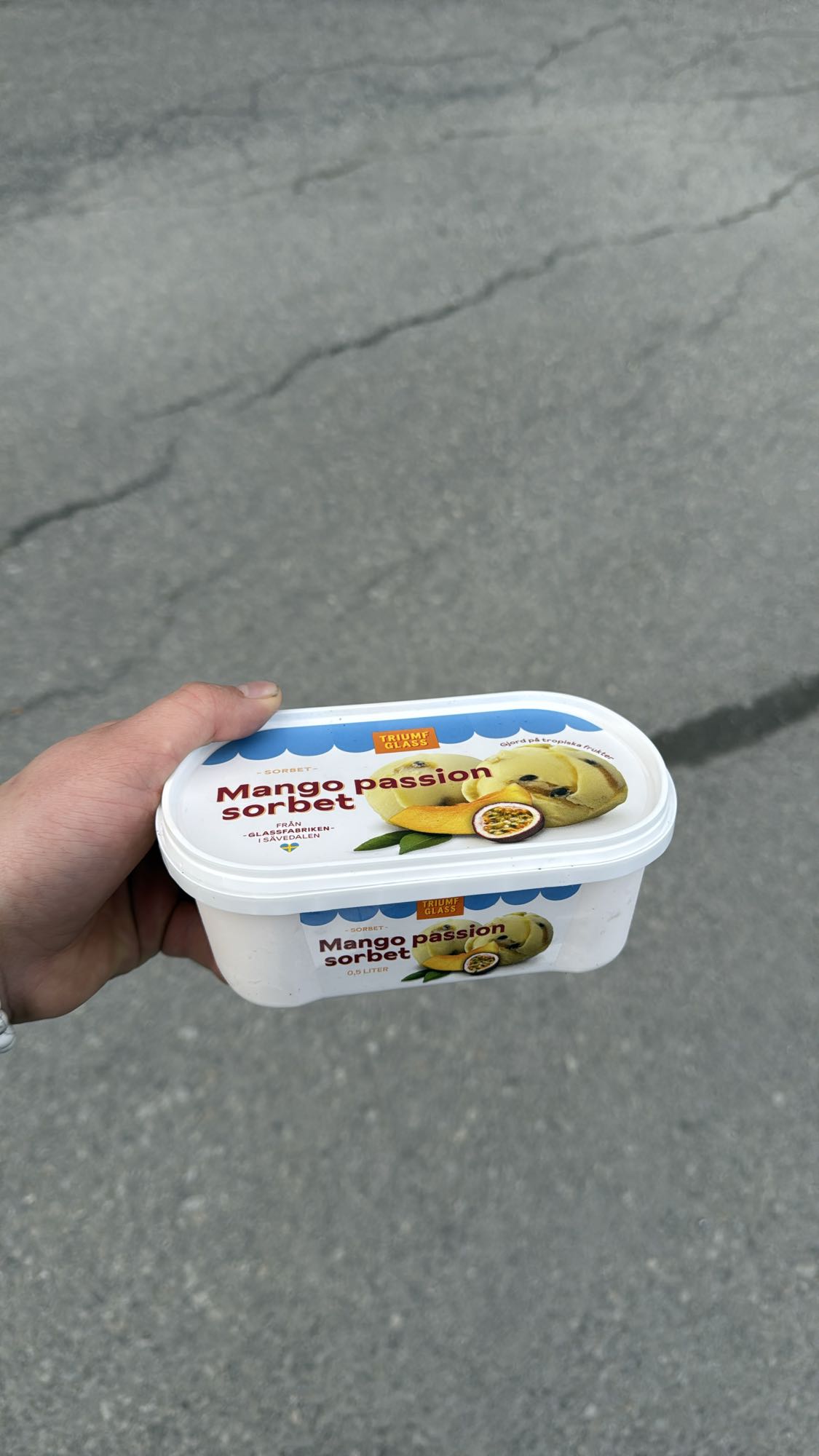 Mango passion sorbet