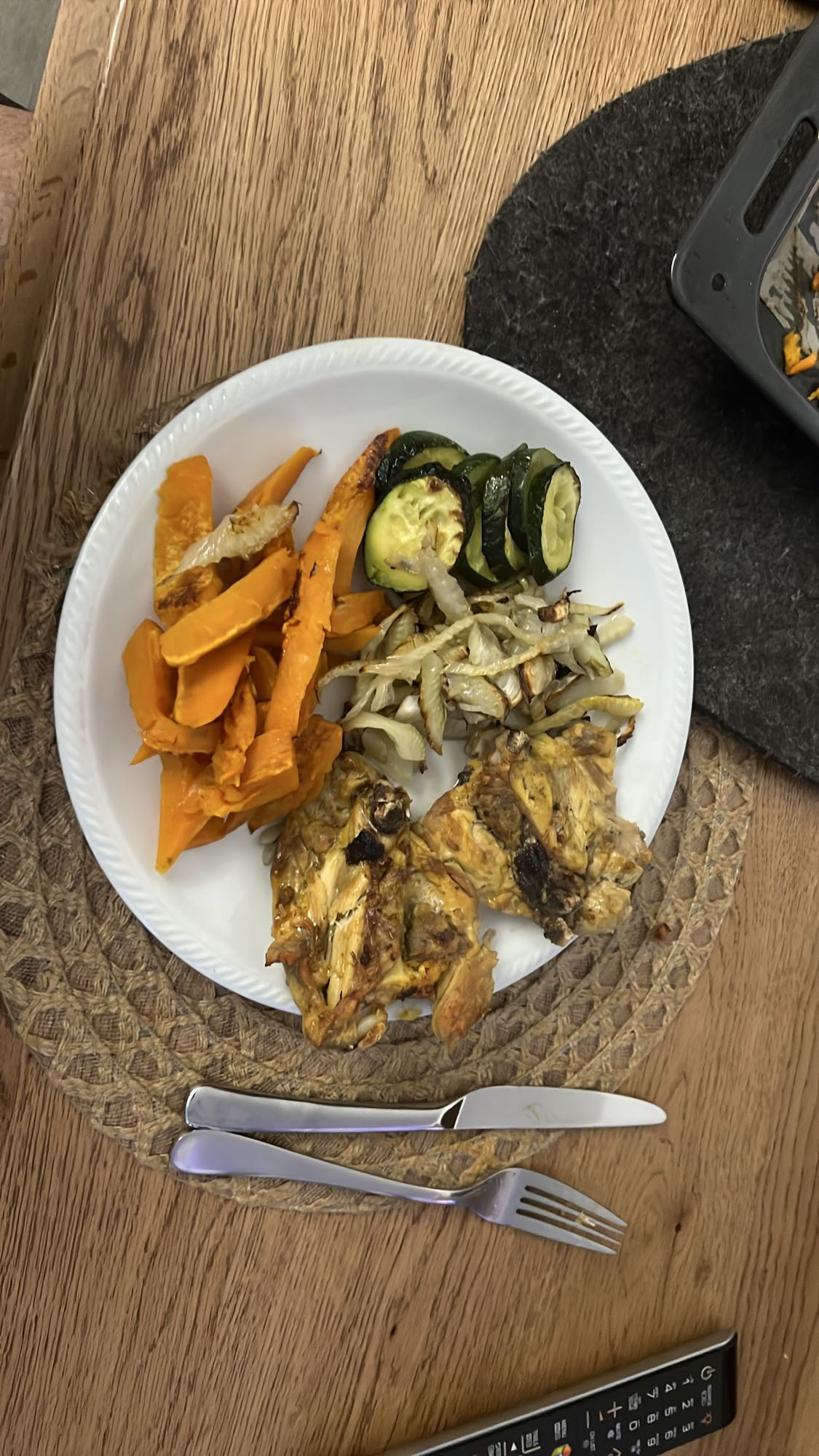Pollo con verdure