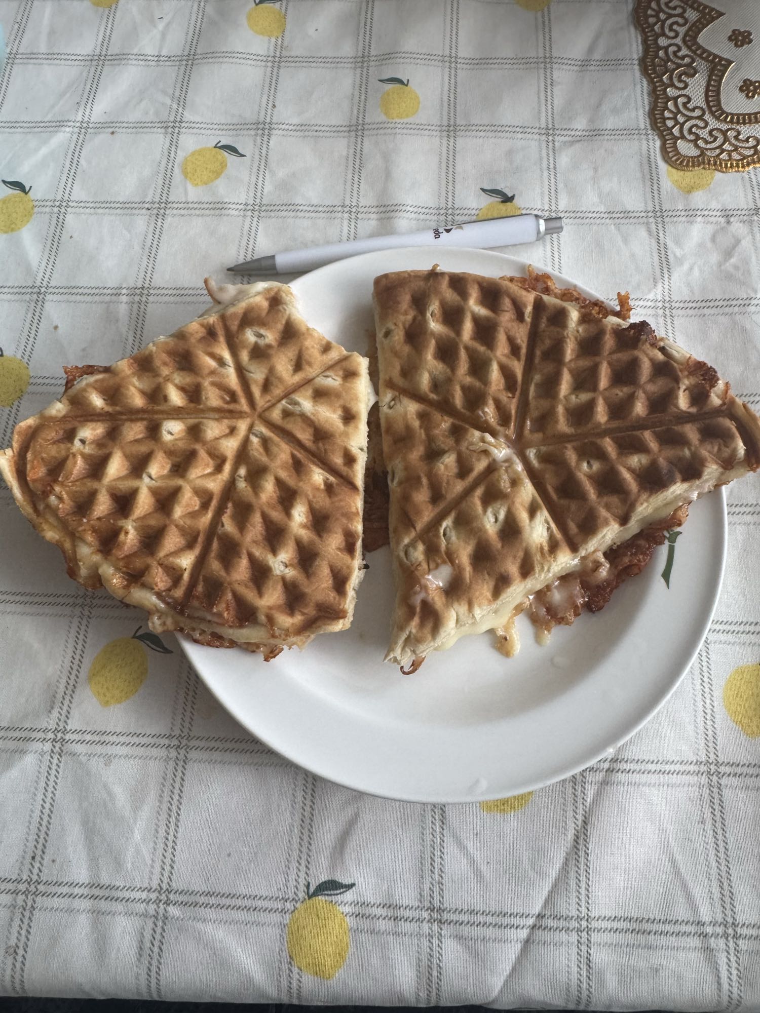 Våffelmackor med ost