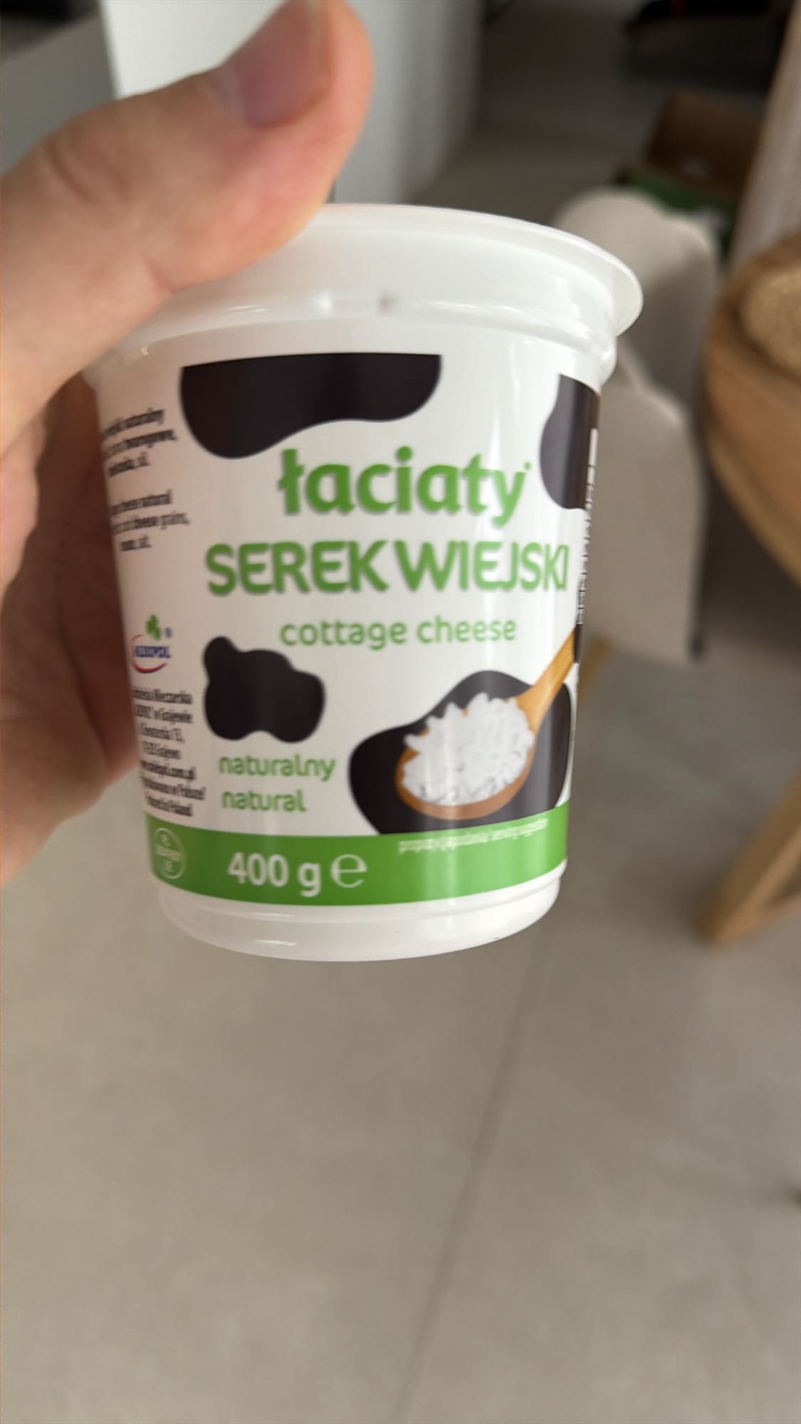 Łaciaty serek wiejski