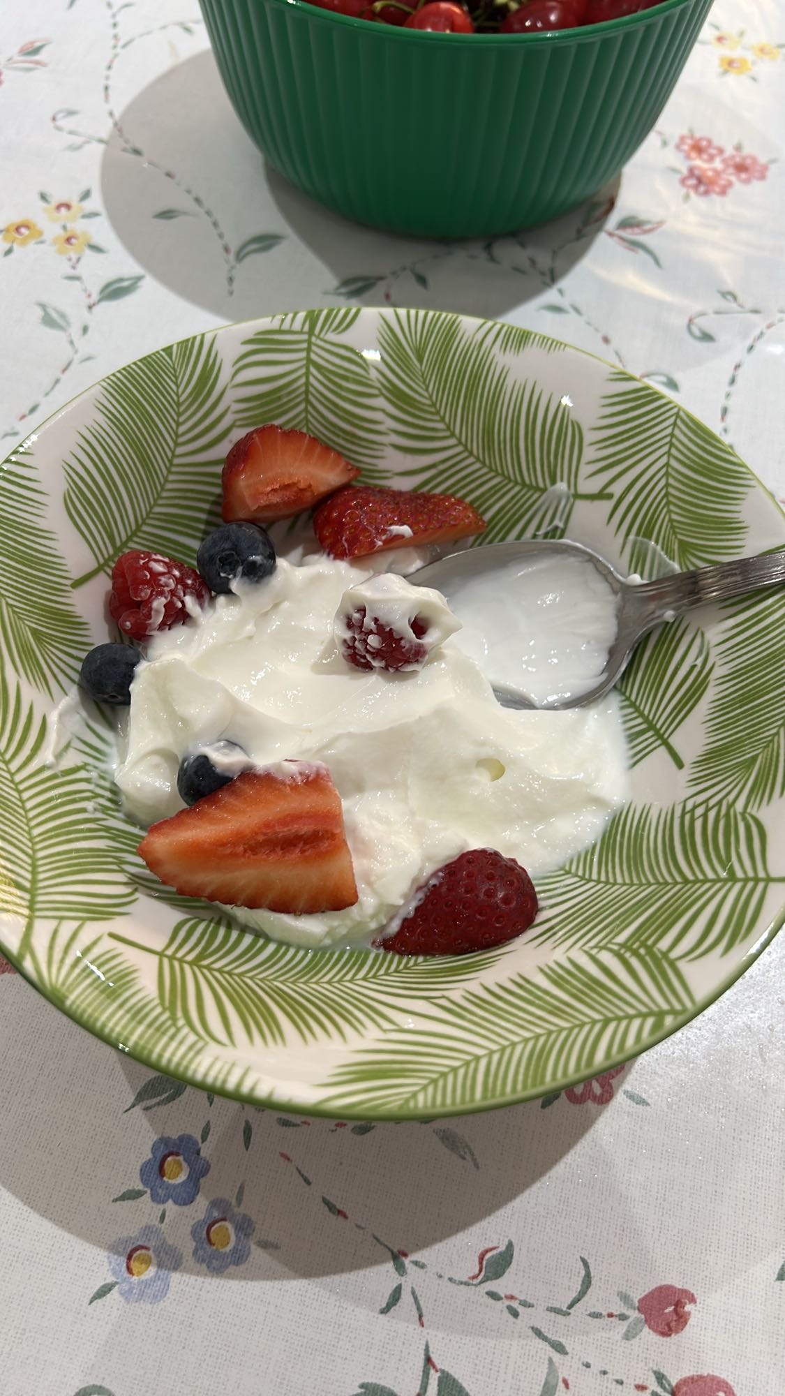 Yogurt con frutti rossi
