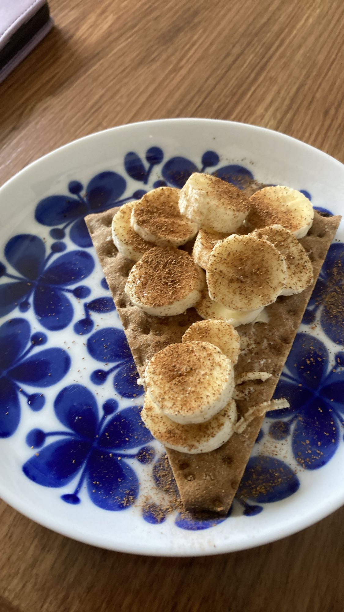 Knäckebröd med banan