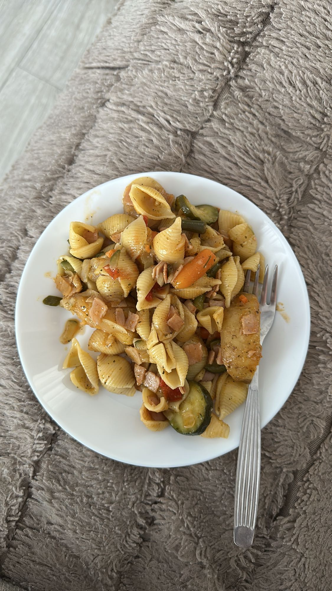 Makaron z warzywami