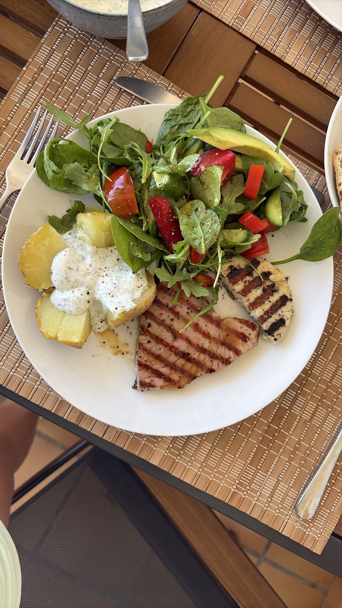 Grilled Tuna Salad Plate