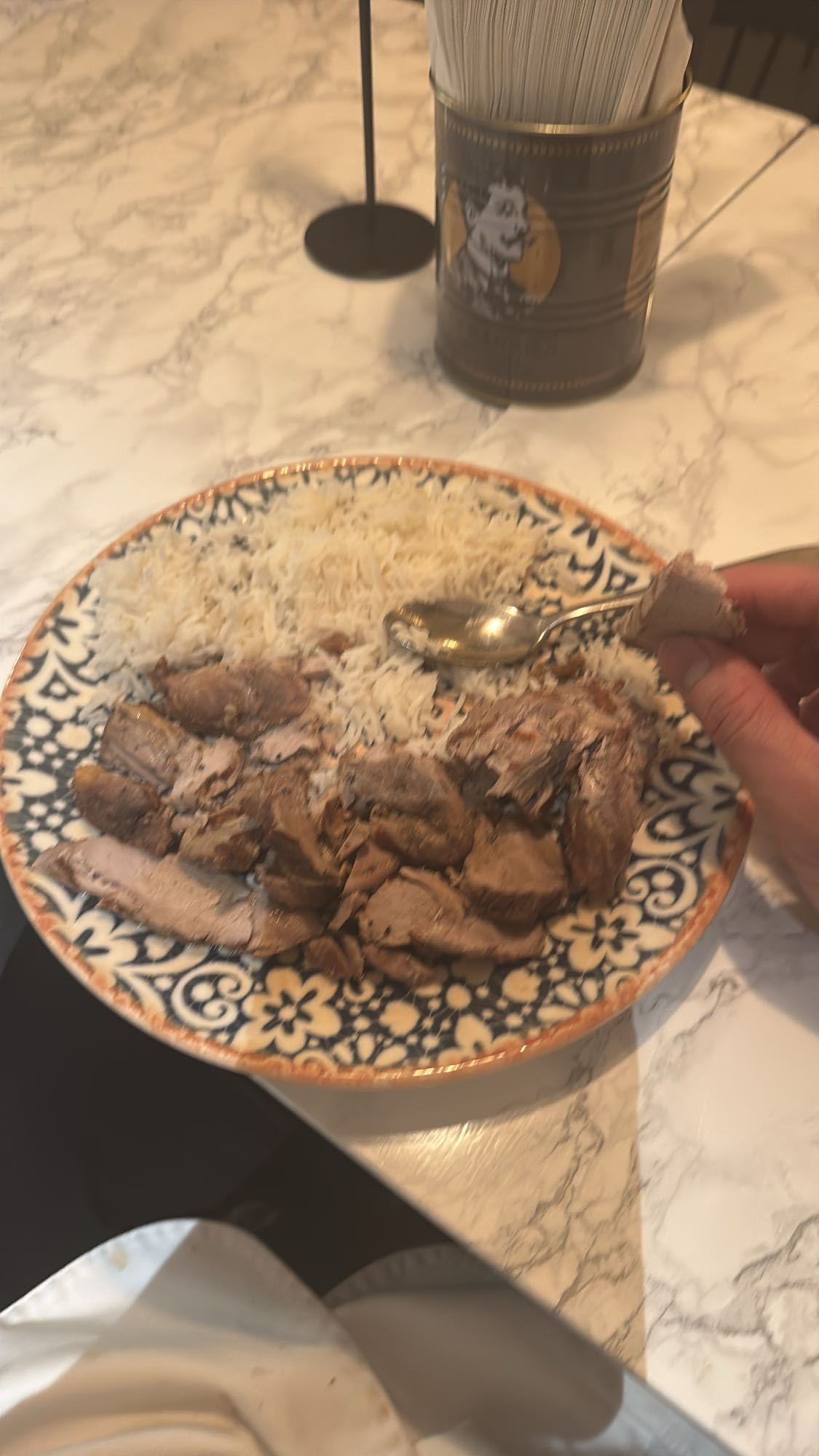 Ris med lammkött
