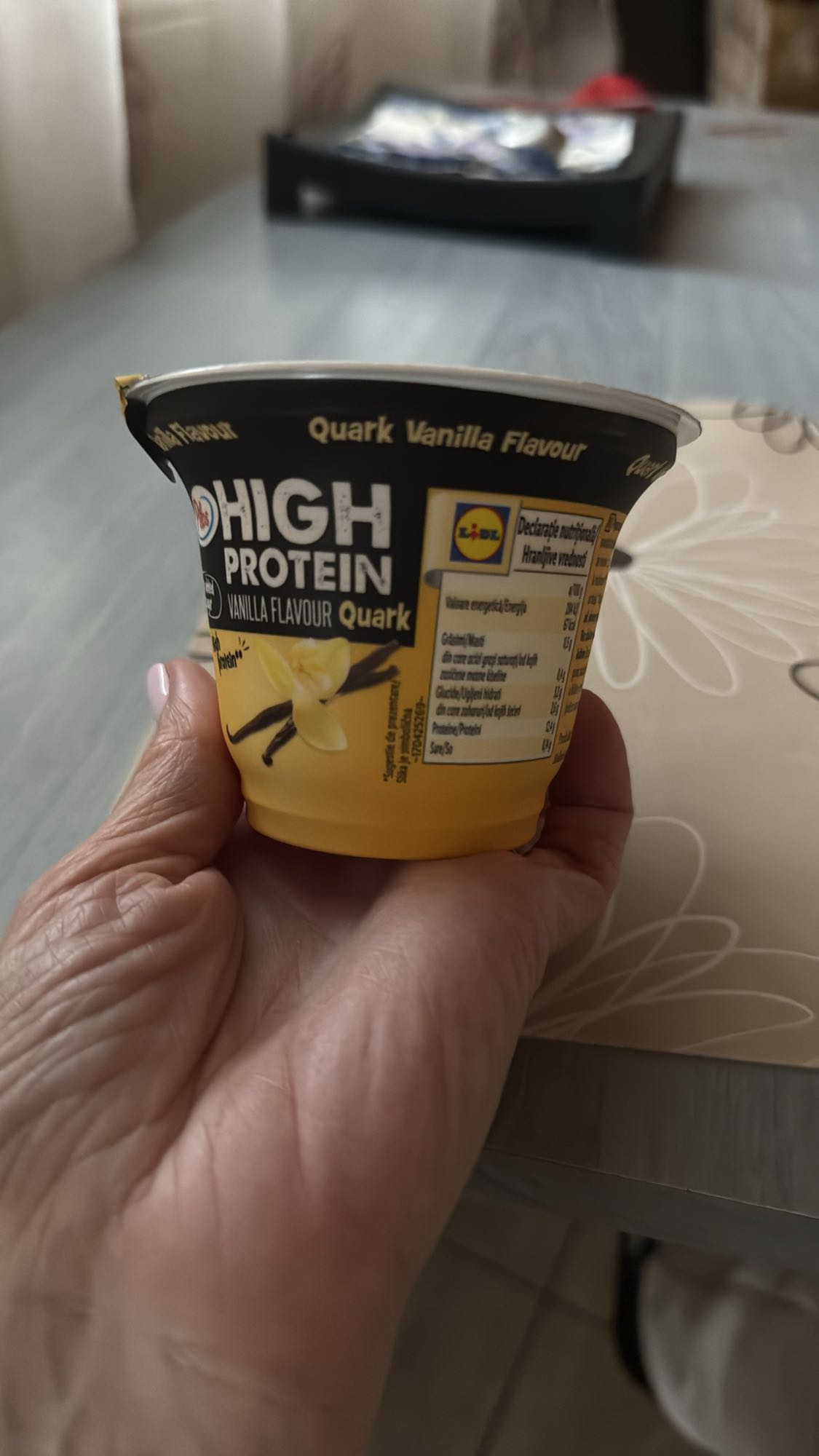 Quark proteic vanilie