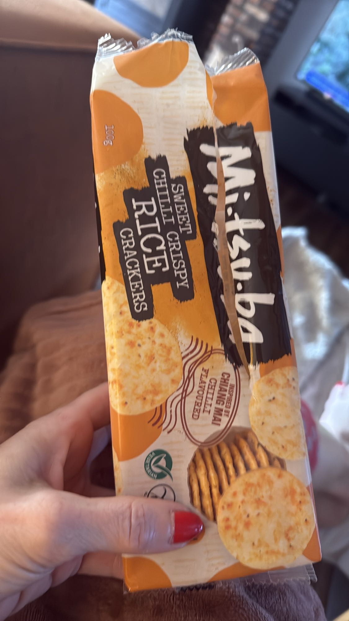 zoete chilirijstcrackers