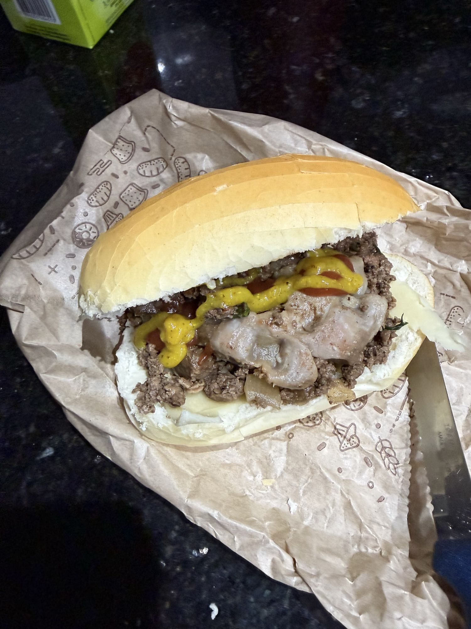 sanduíche de carne