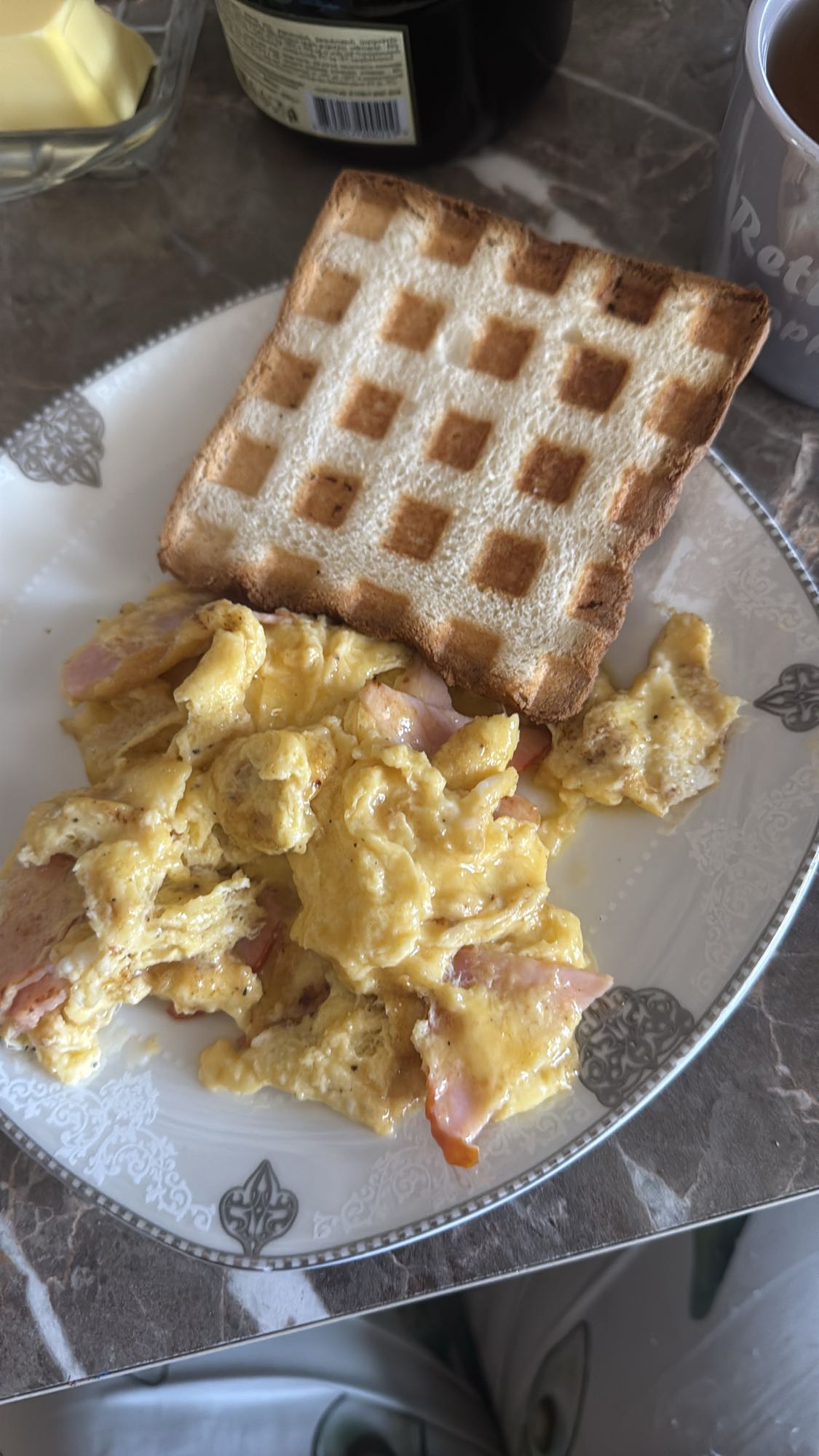 Scrambled Eggs and Toast