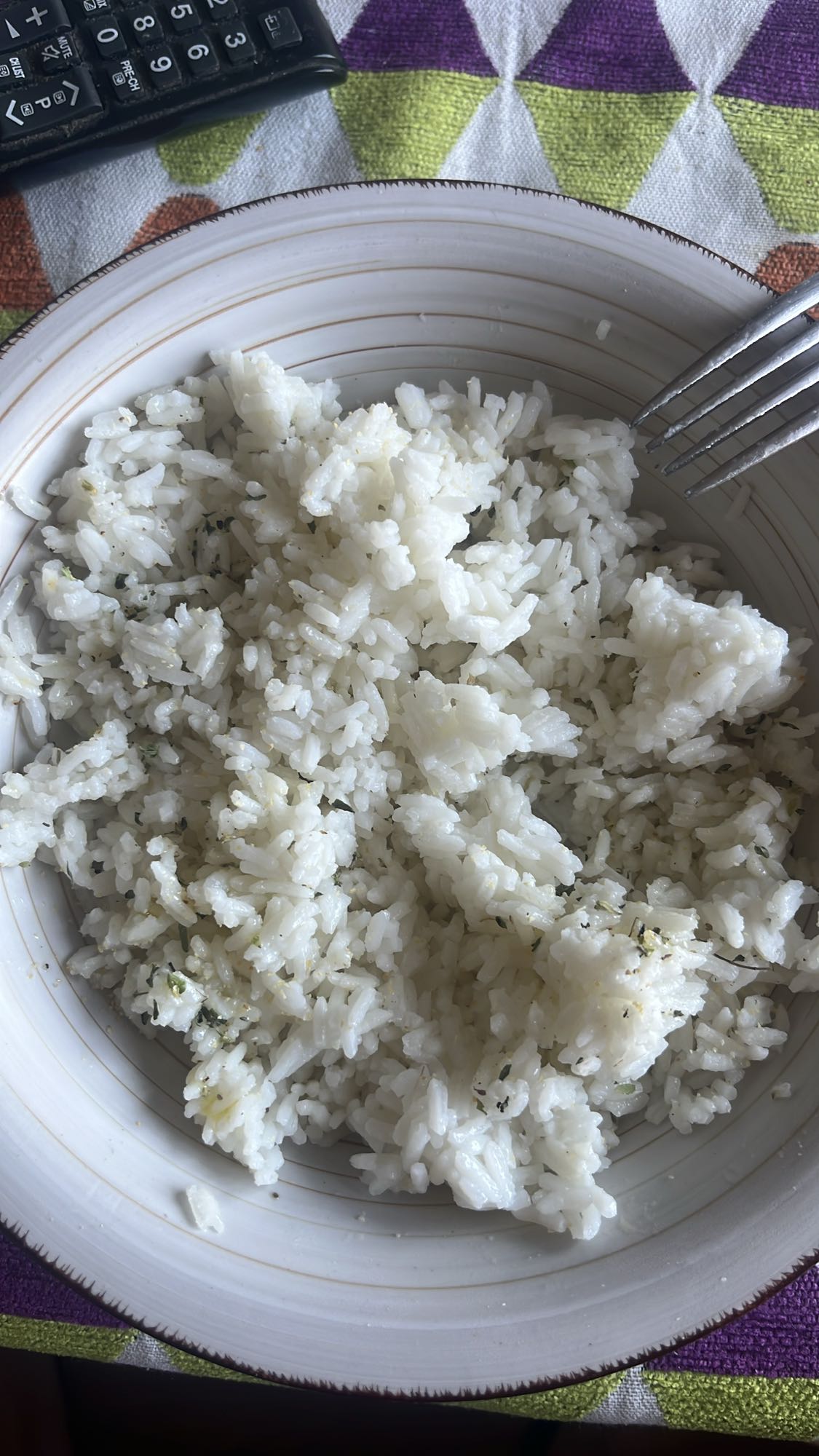 arroz blanco cocido