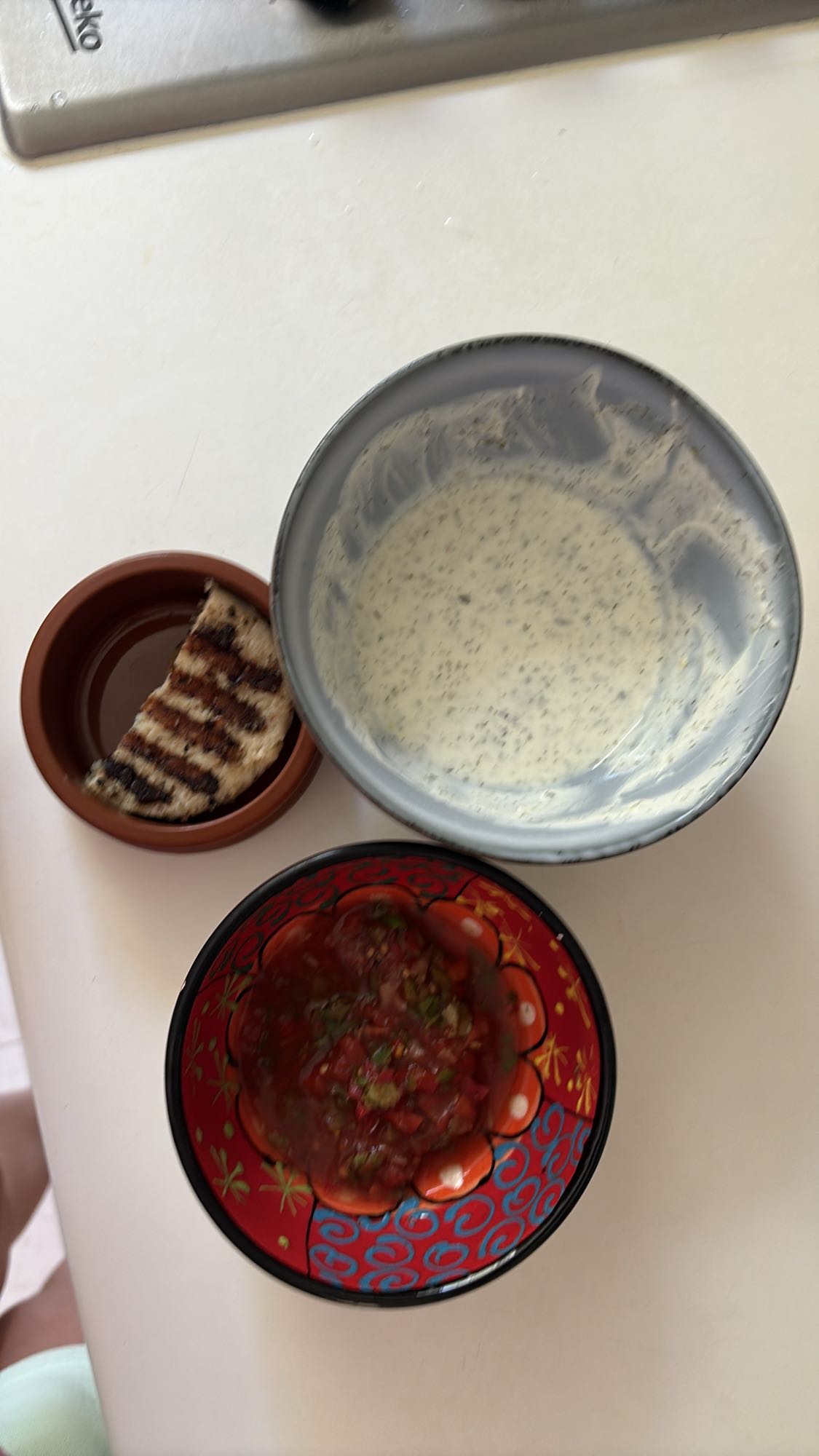 Half Fish Patty with Greek Yogurt