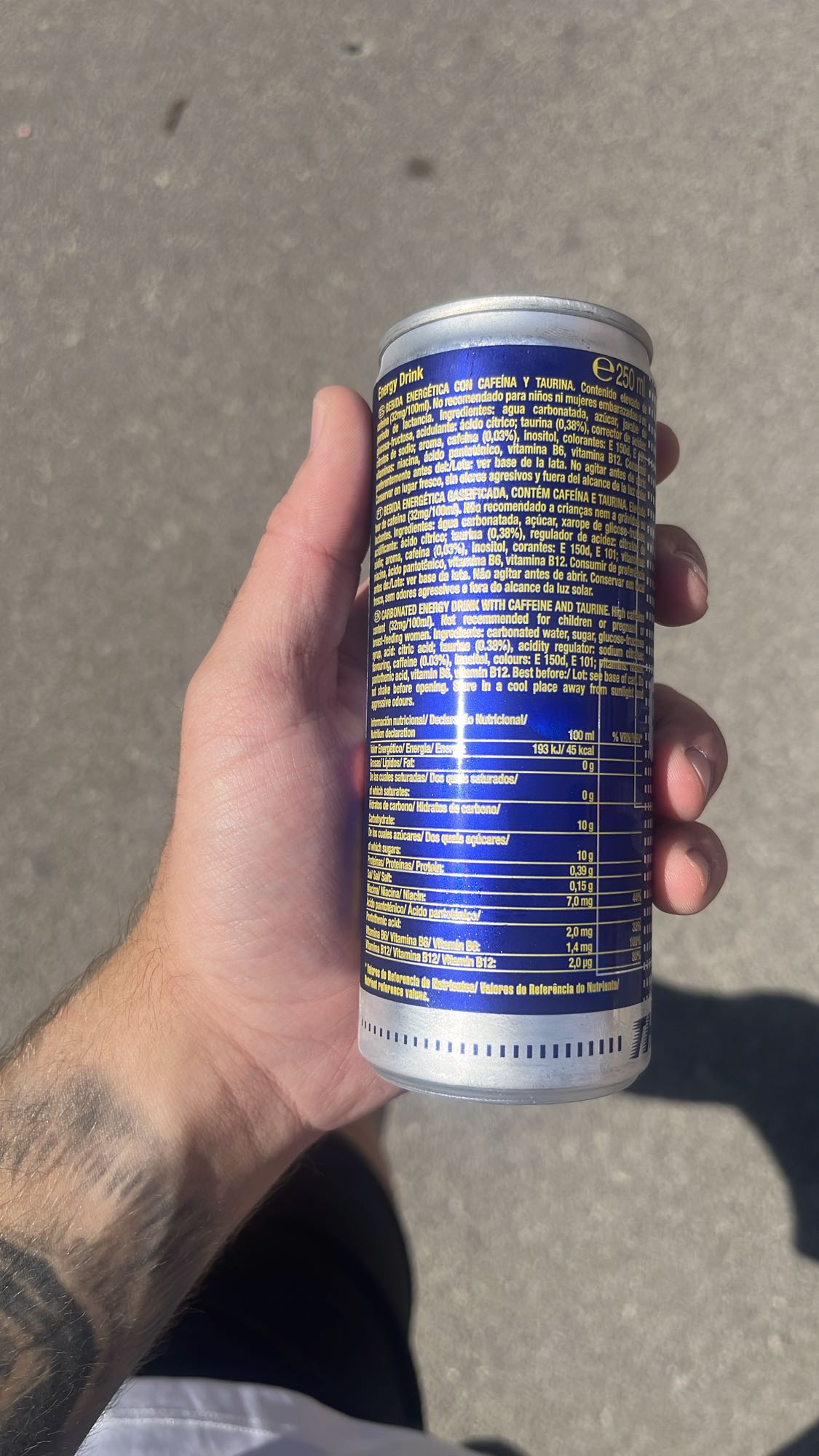 bebida energética