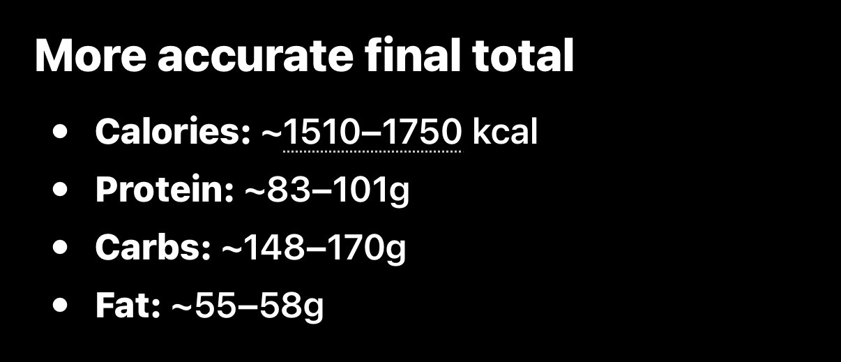 Nutrition Summary