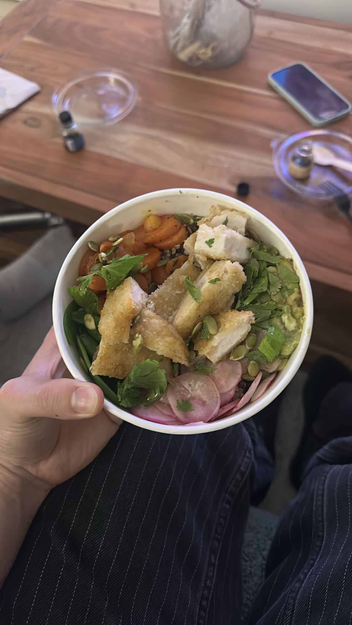Bol de poulet pané
