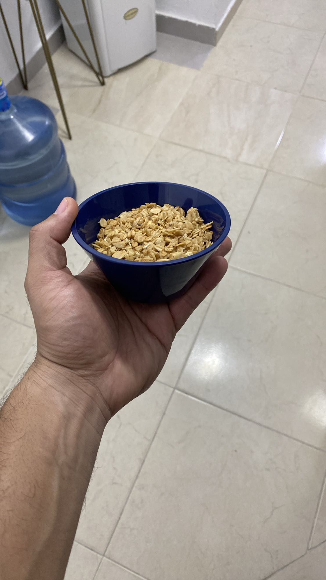 granola en tazón