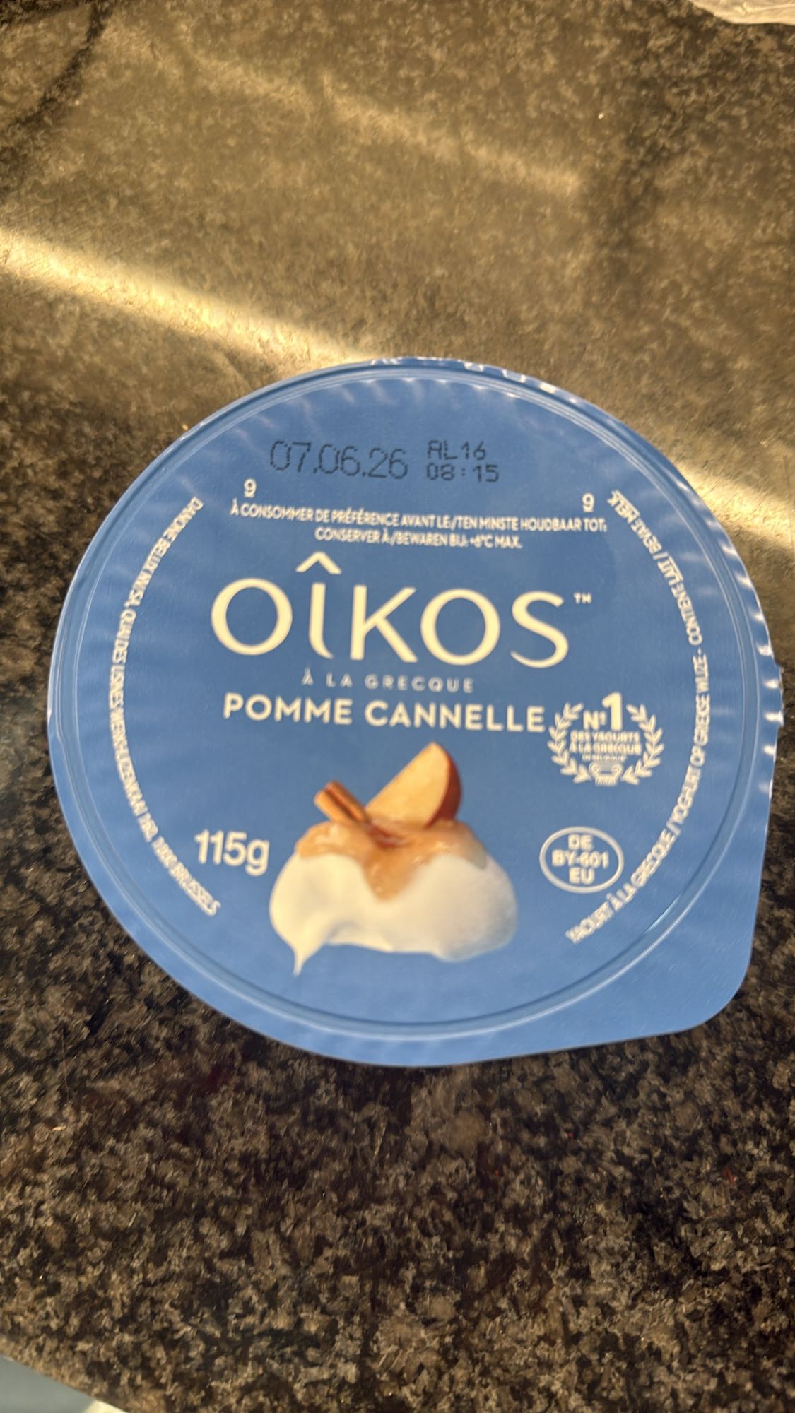 Griekse yoghurt appel kaneel