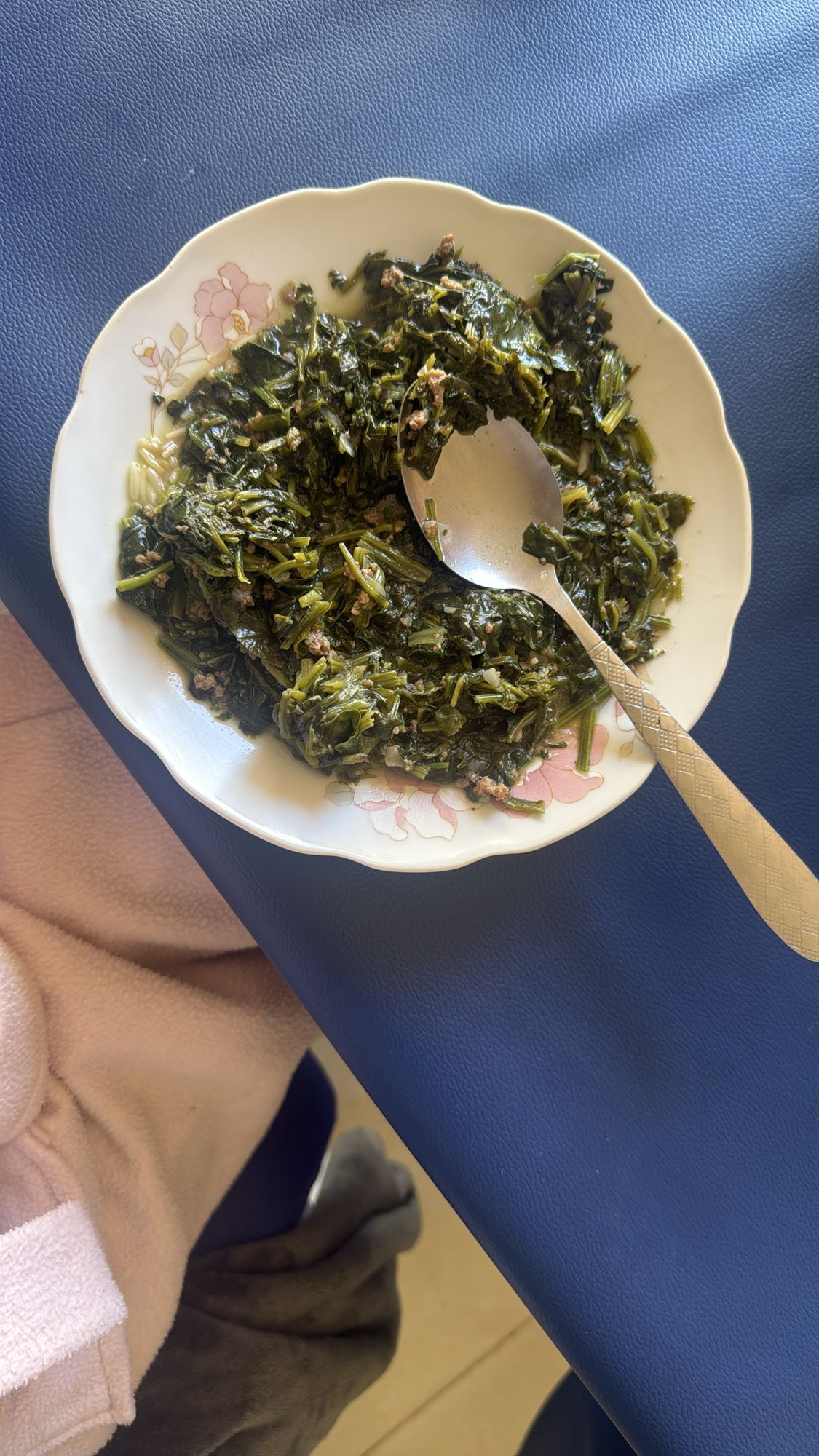 Cooked Greens with Meat
