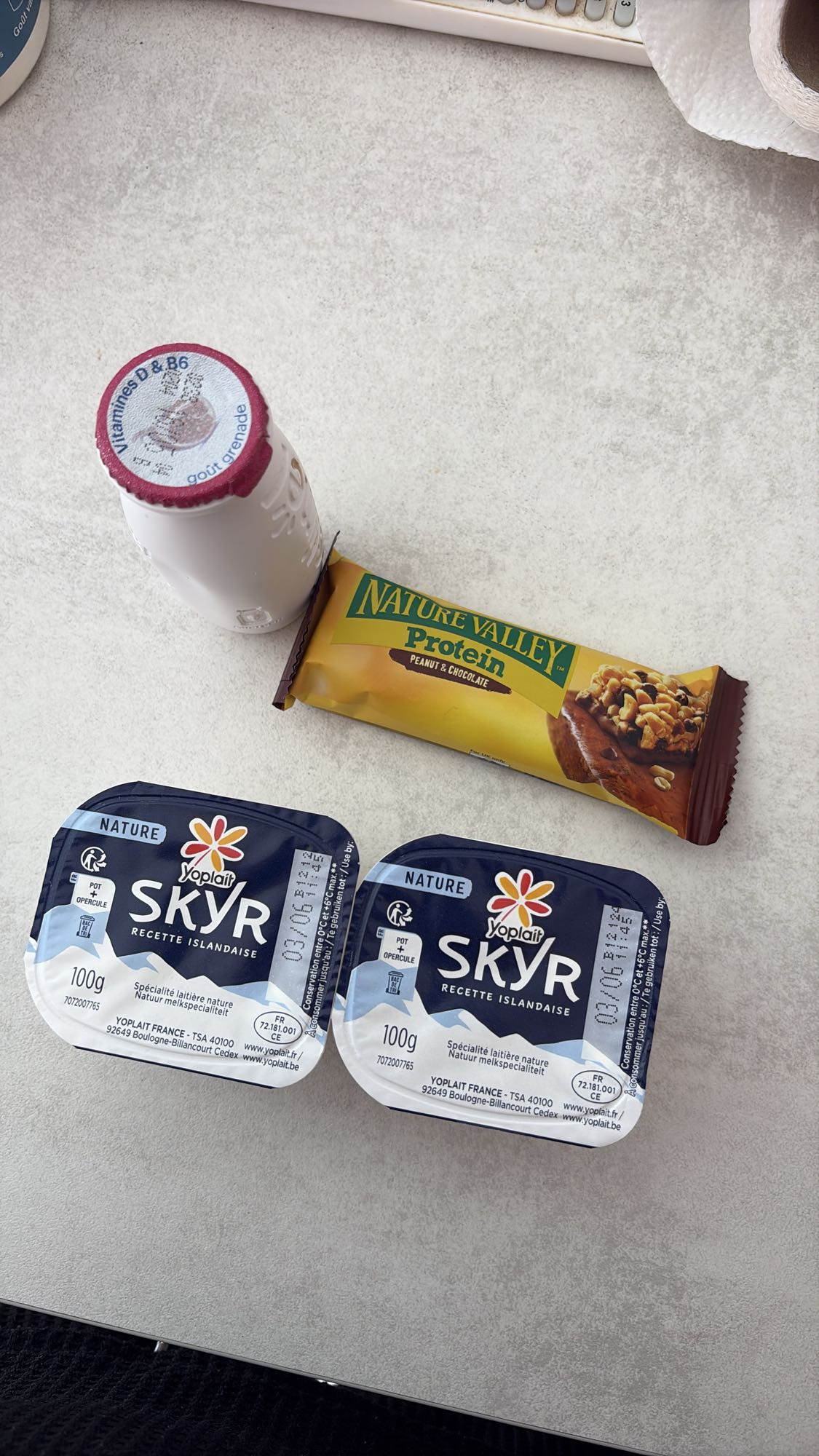 Collation skyr et barre