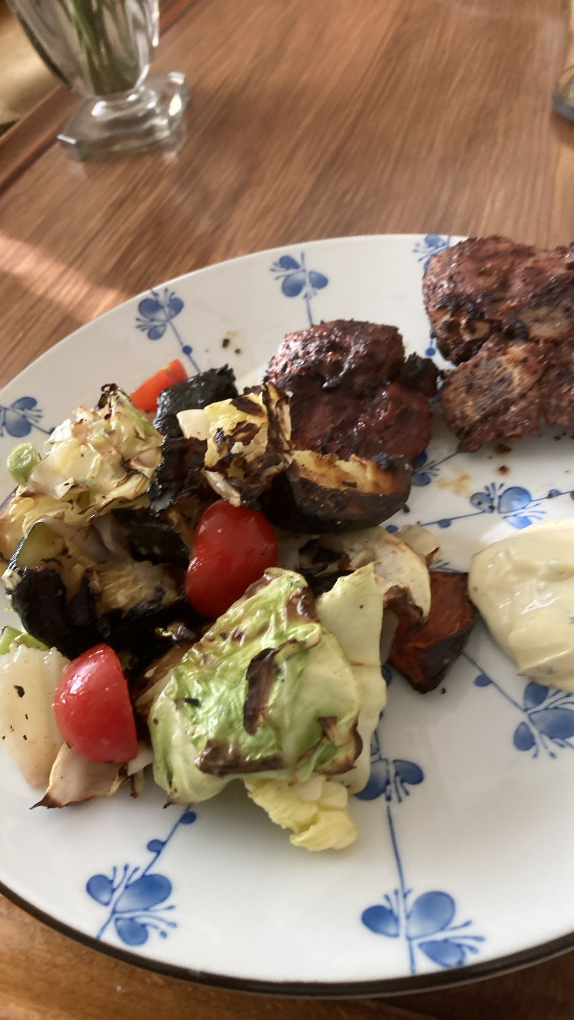Grillad kyckling med grönsaker