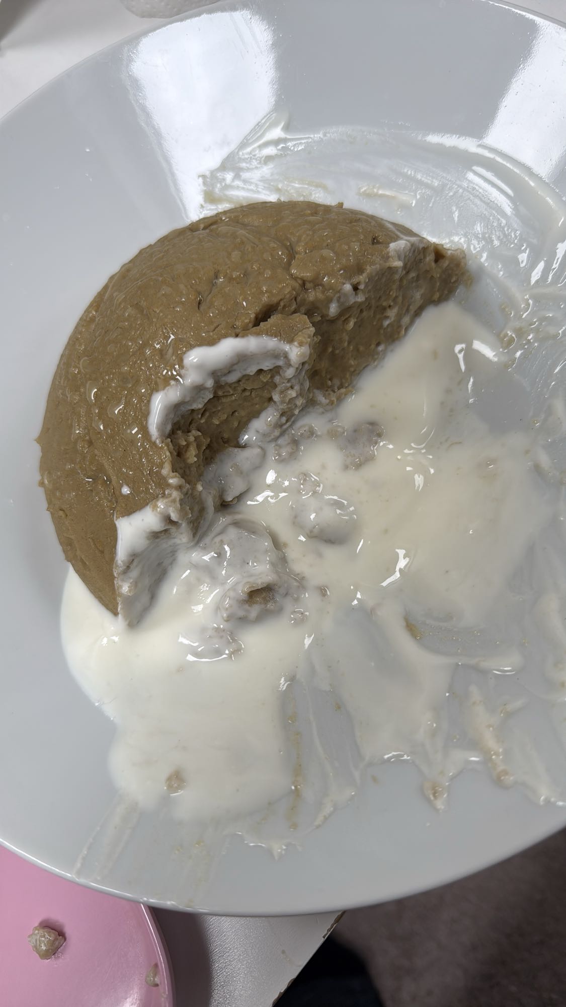 Semulepudding med melk