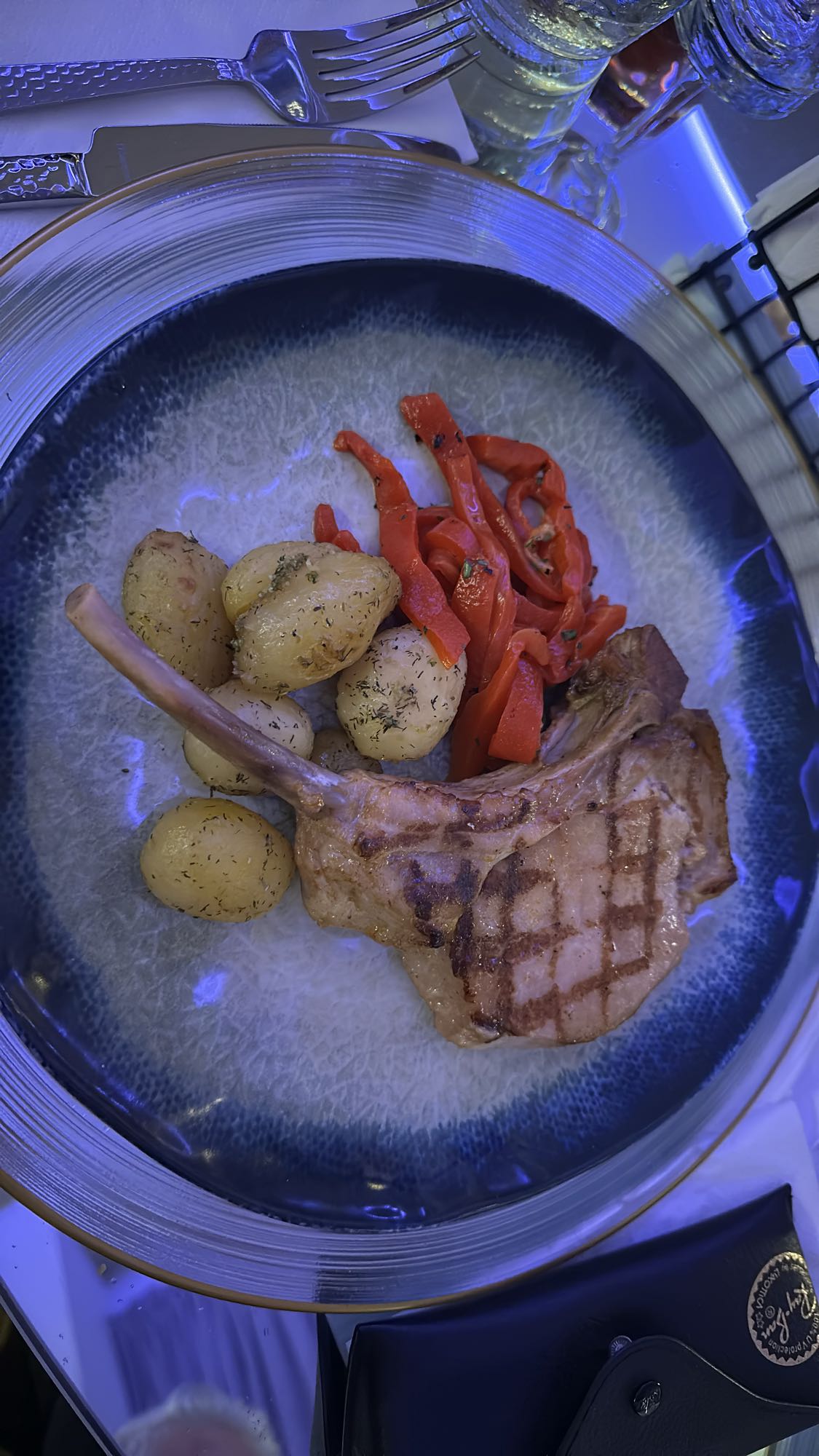Grilled Pork Chop Plate